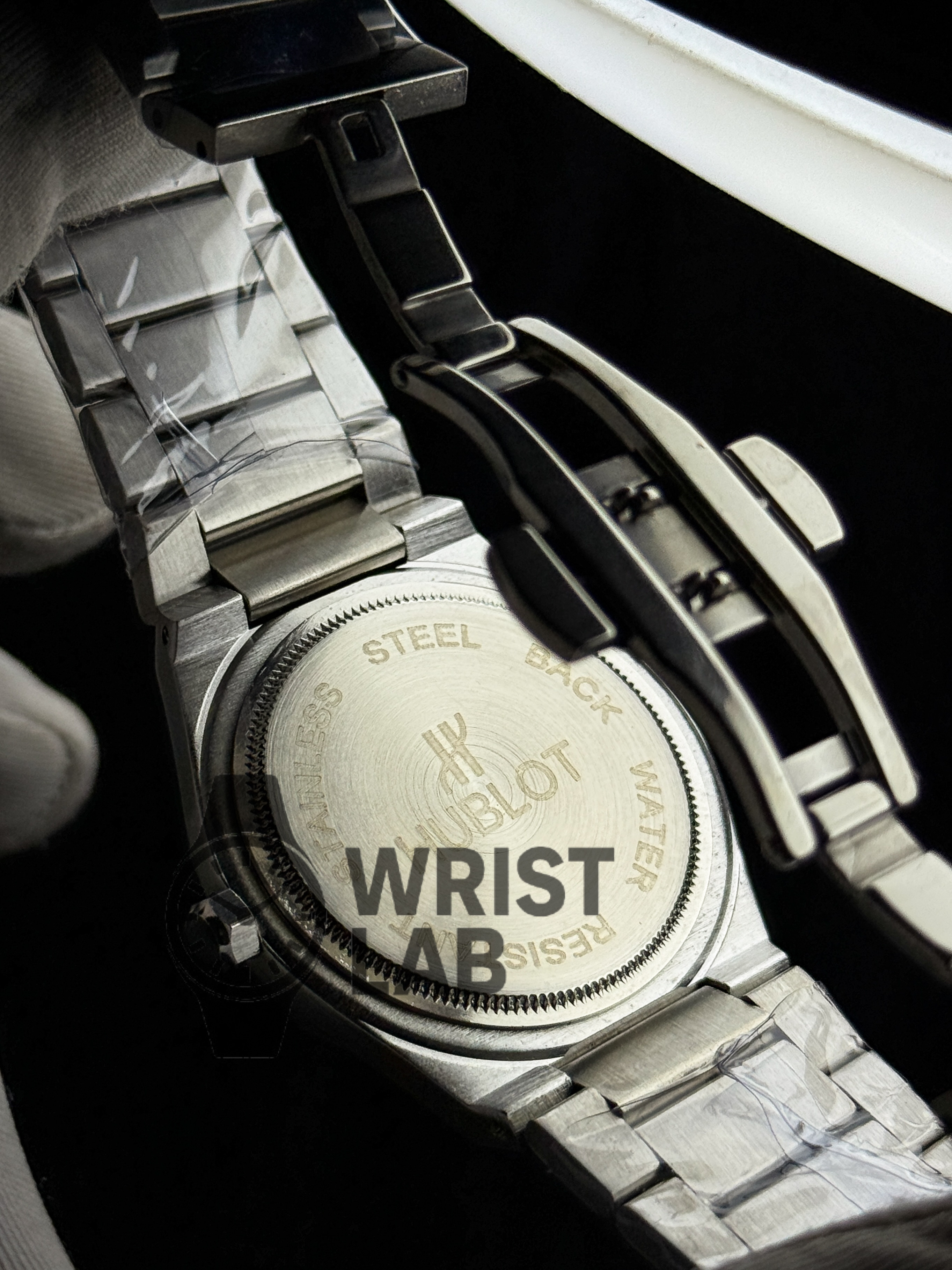HUBLOT PINNACLE LINEAR SILVER CHAIN GREY DIAL_img_4