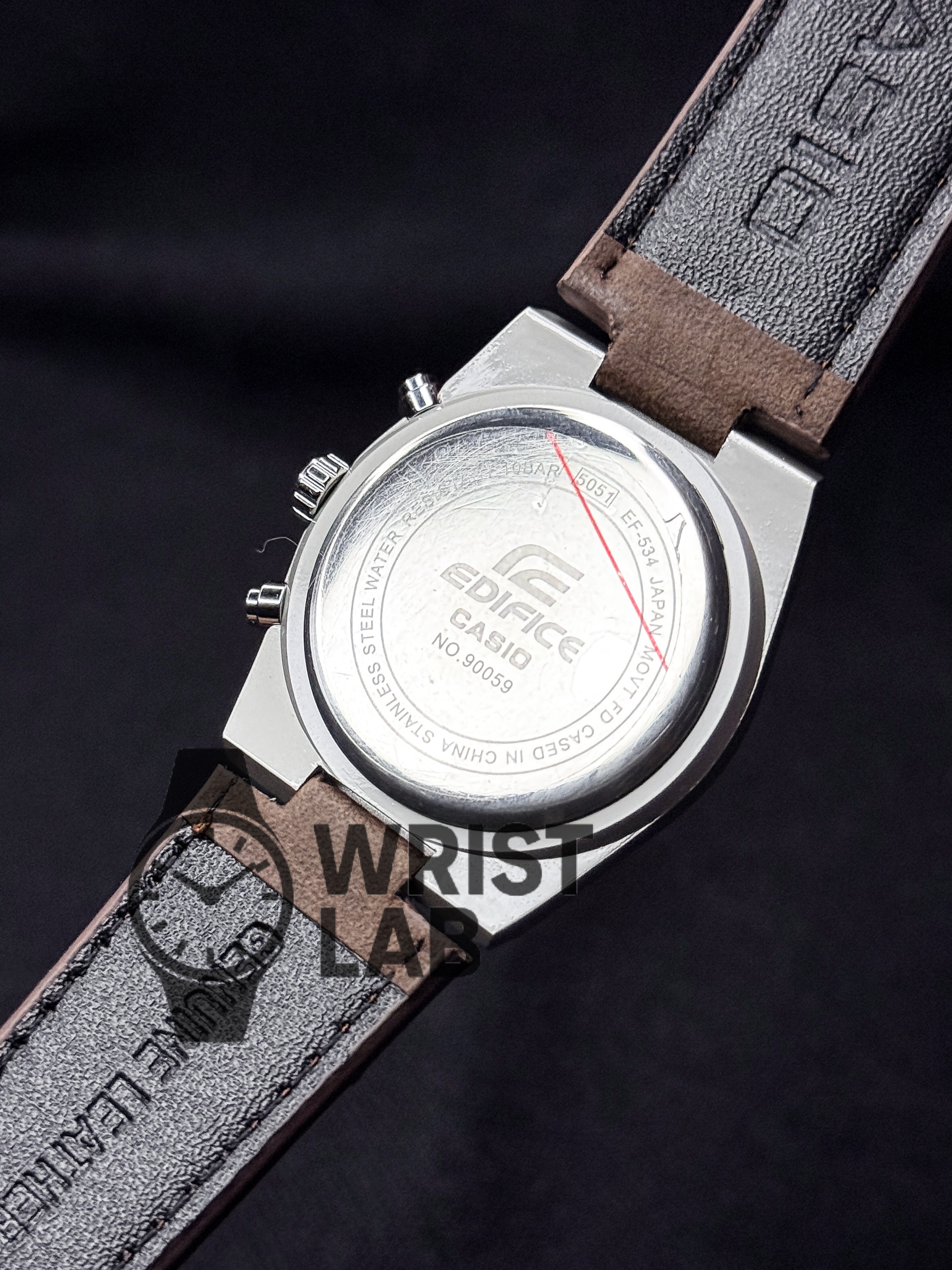 EDIFICE GRAND PRIX BROWN BELT BLACK DIAL_img_5