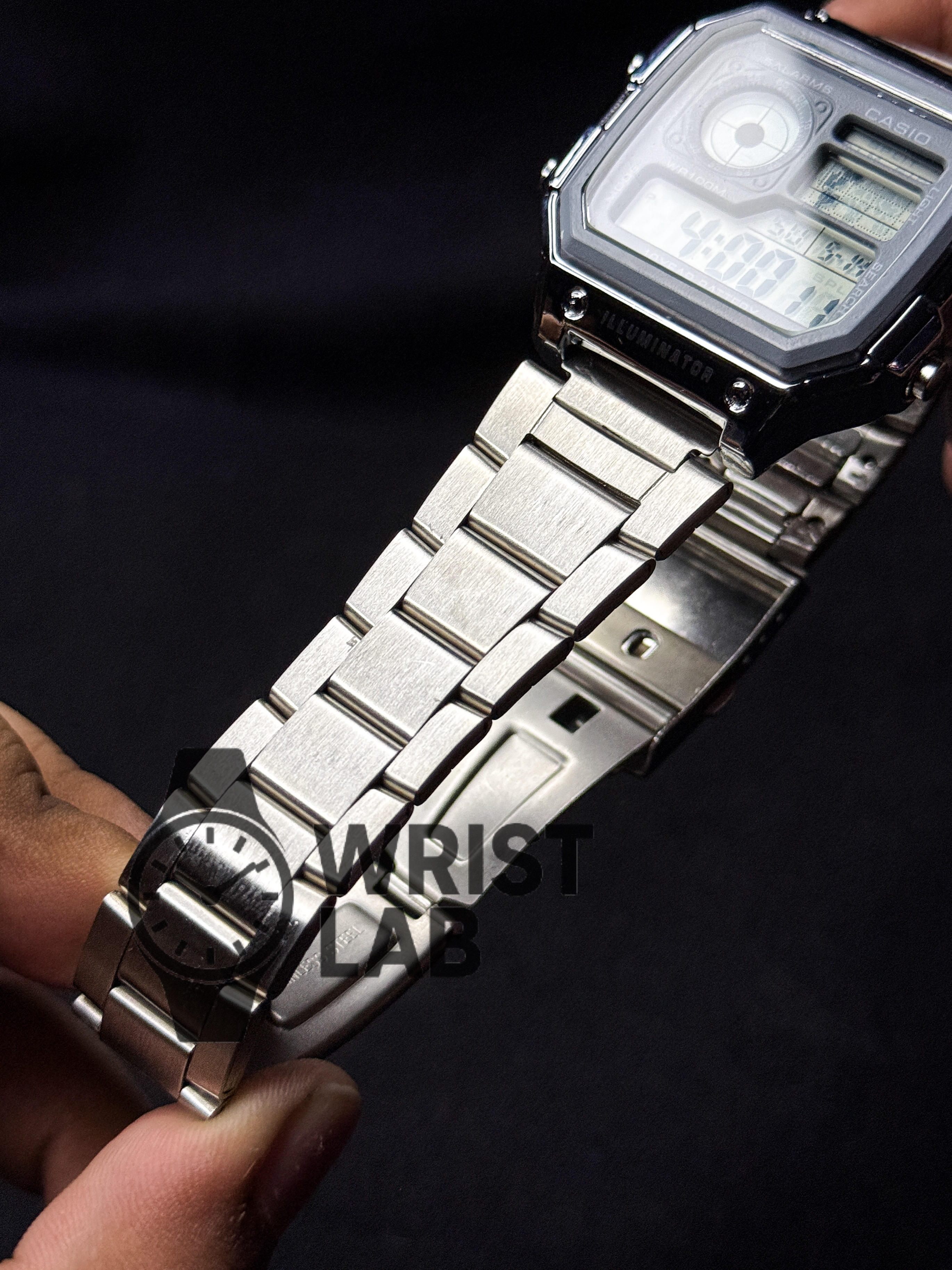 CASIO ROYALE STEEL BRACELET GREY DIAL_img_3