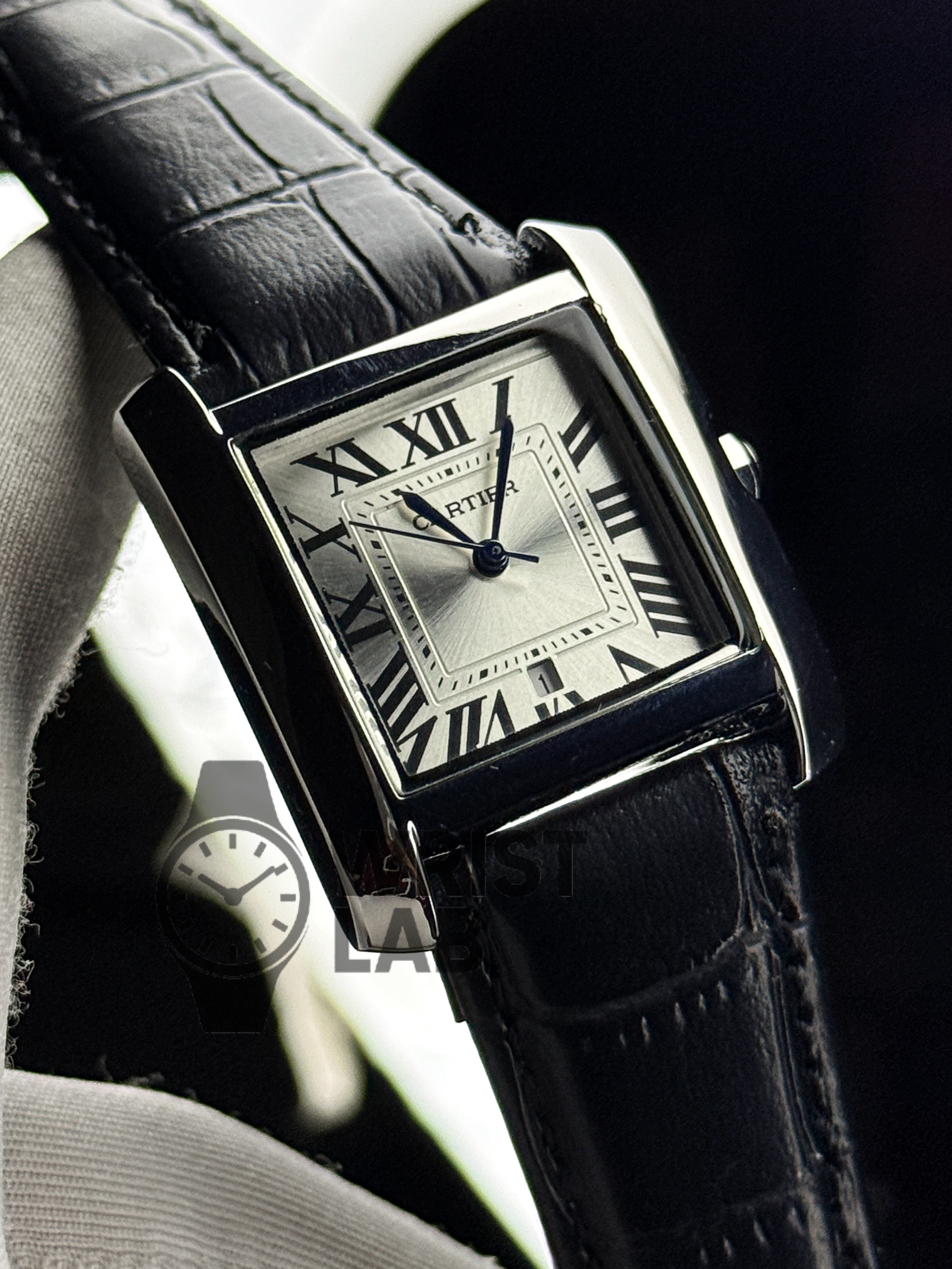CARTIER MONARCH CLASSIC SQUARE SILVER BLACK EDITION_img_1
