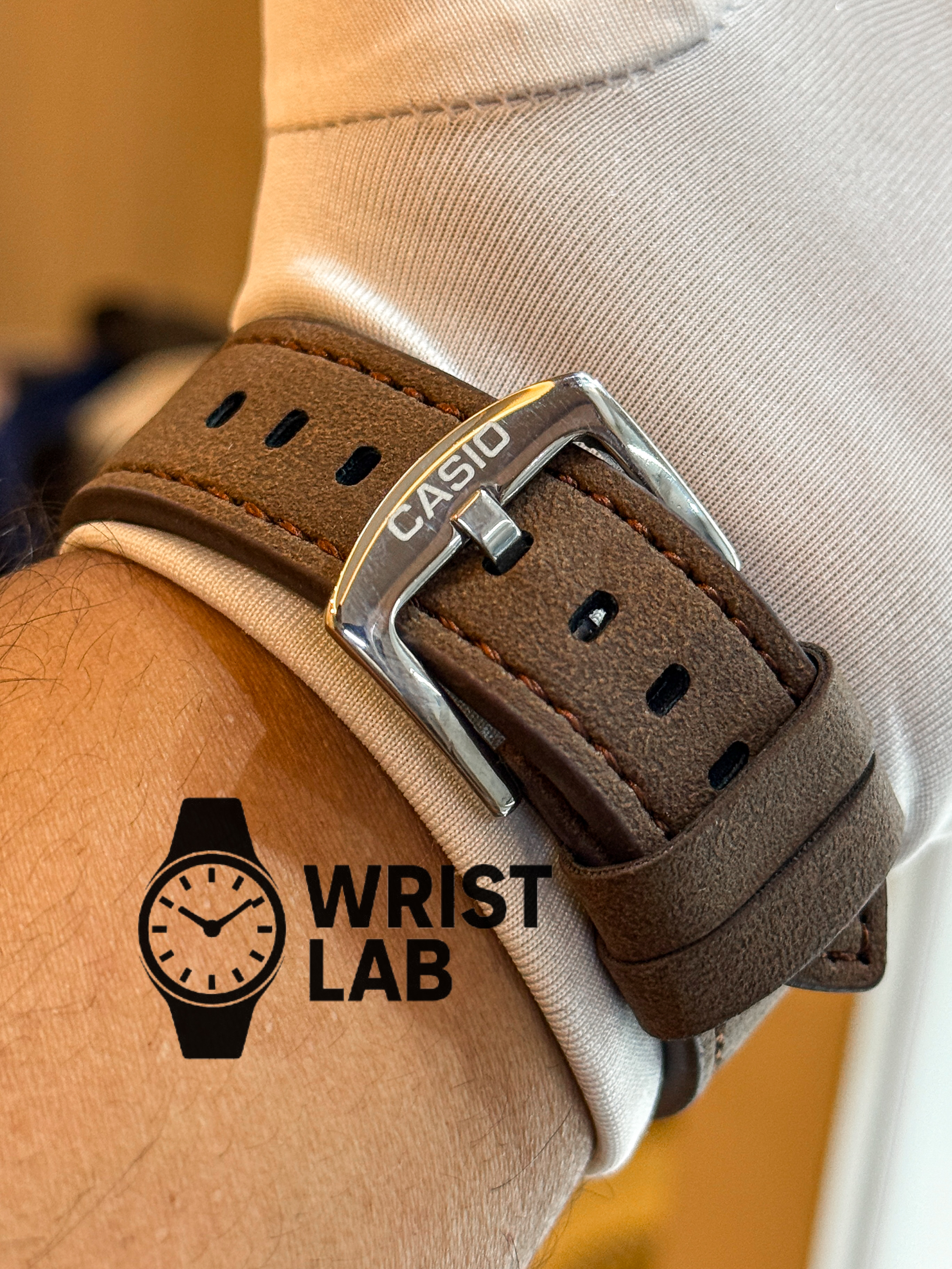 EDIFICE ELITE BROWN BELT SILVER CASE_img_4
