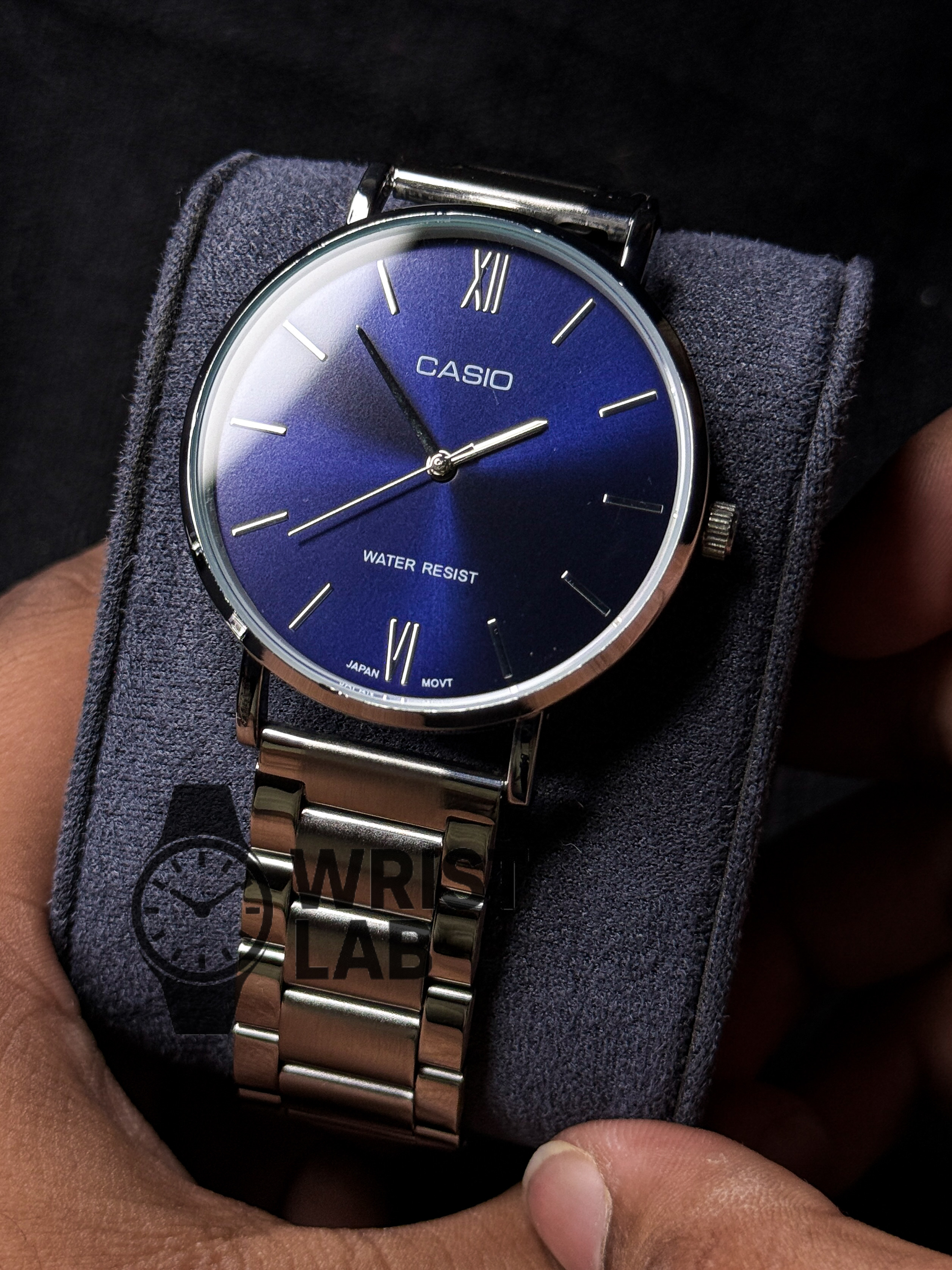 CASIO CLASSIC LINEAR SILVER CHAIN BLUE DIAL_img_1