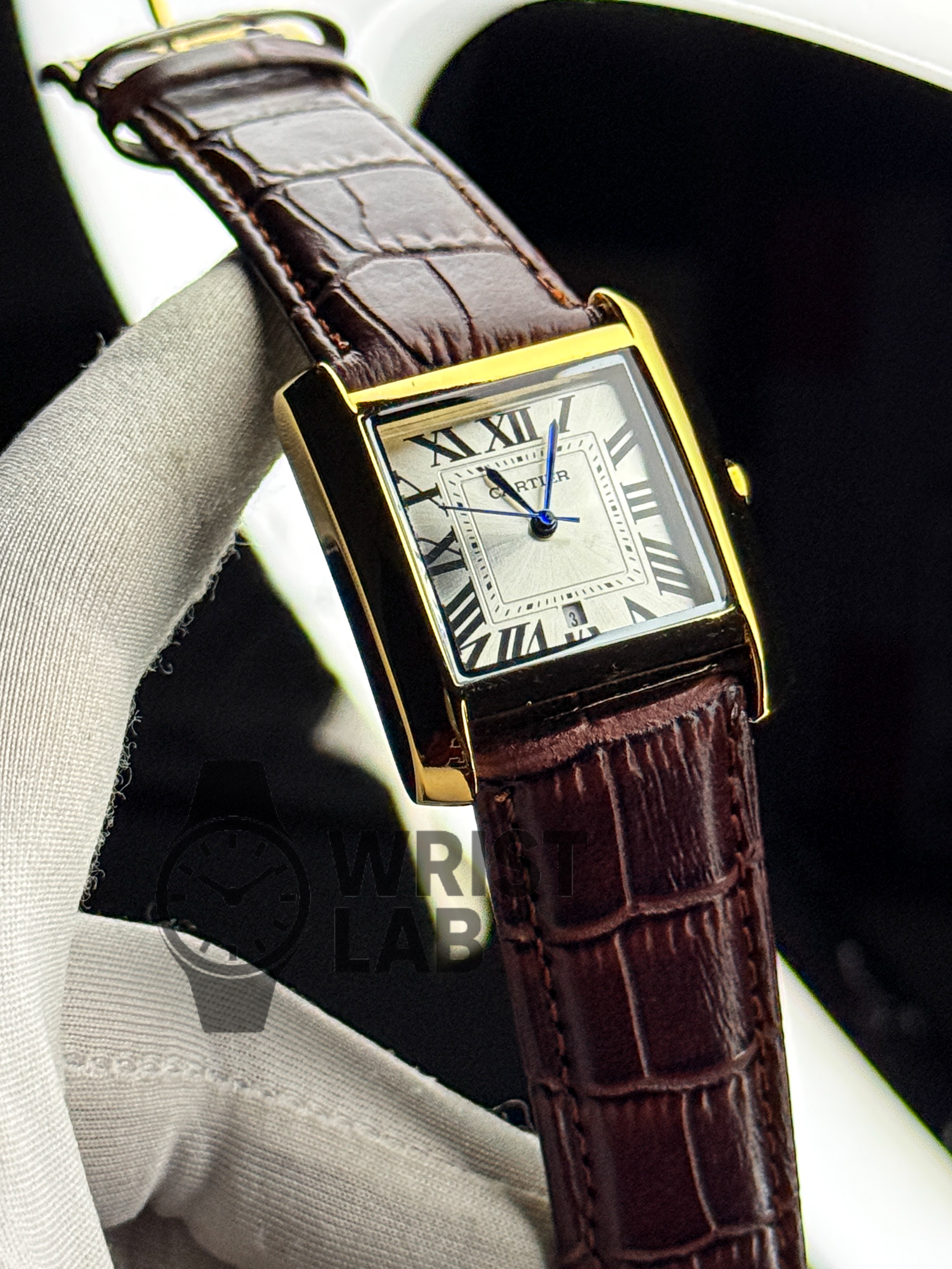 CARTIER MONARCH CLASSIC SQUARE GOLD BROWN EDITION_img_0