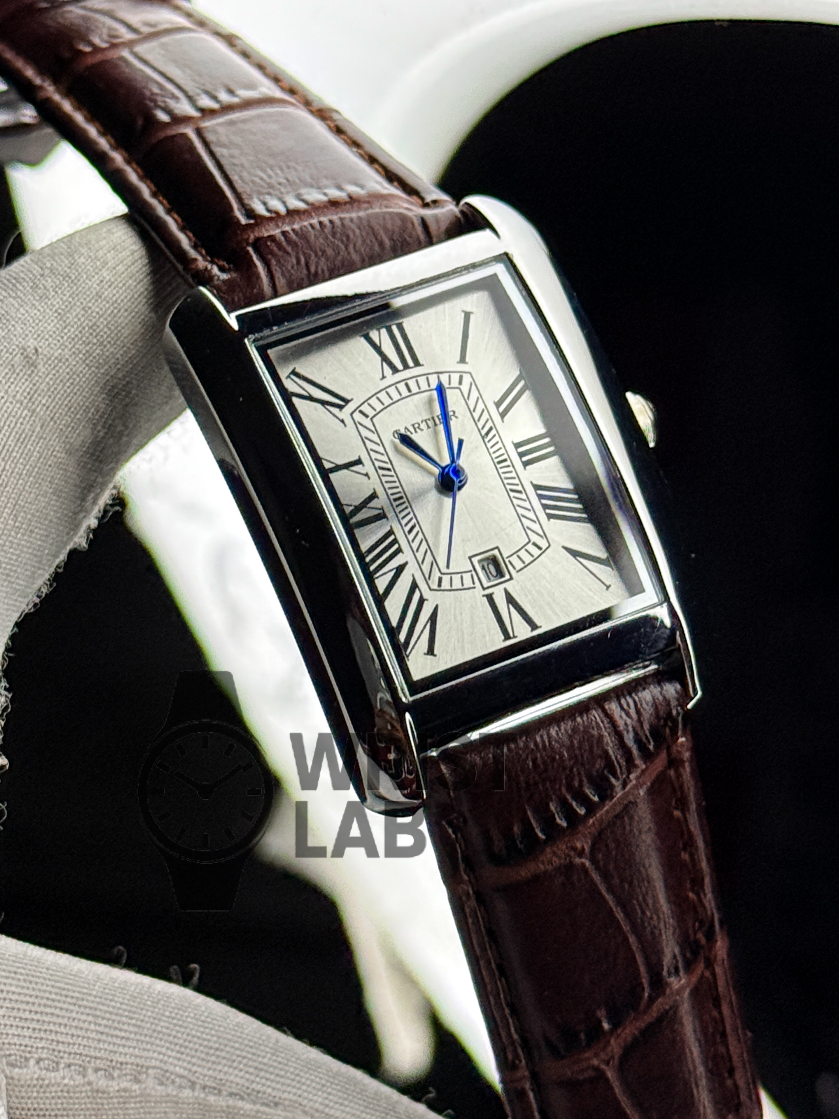 CARTIER MONARCH CLASSIC RECTANGLE SILVER BROWN EDITION_img_1