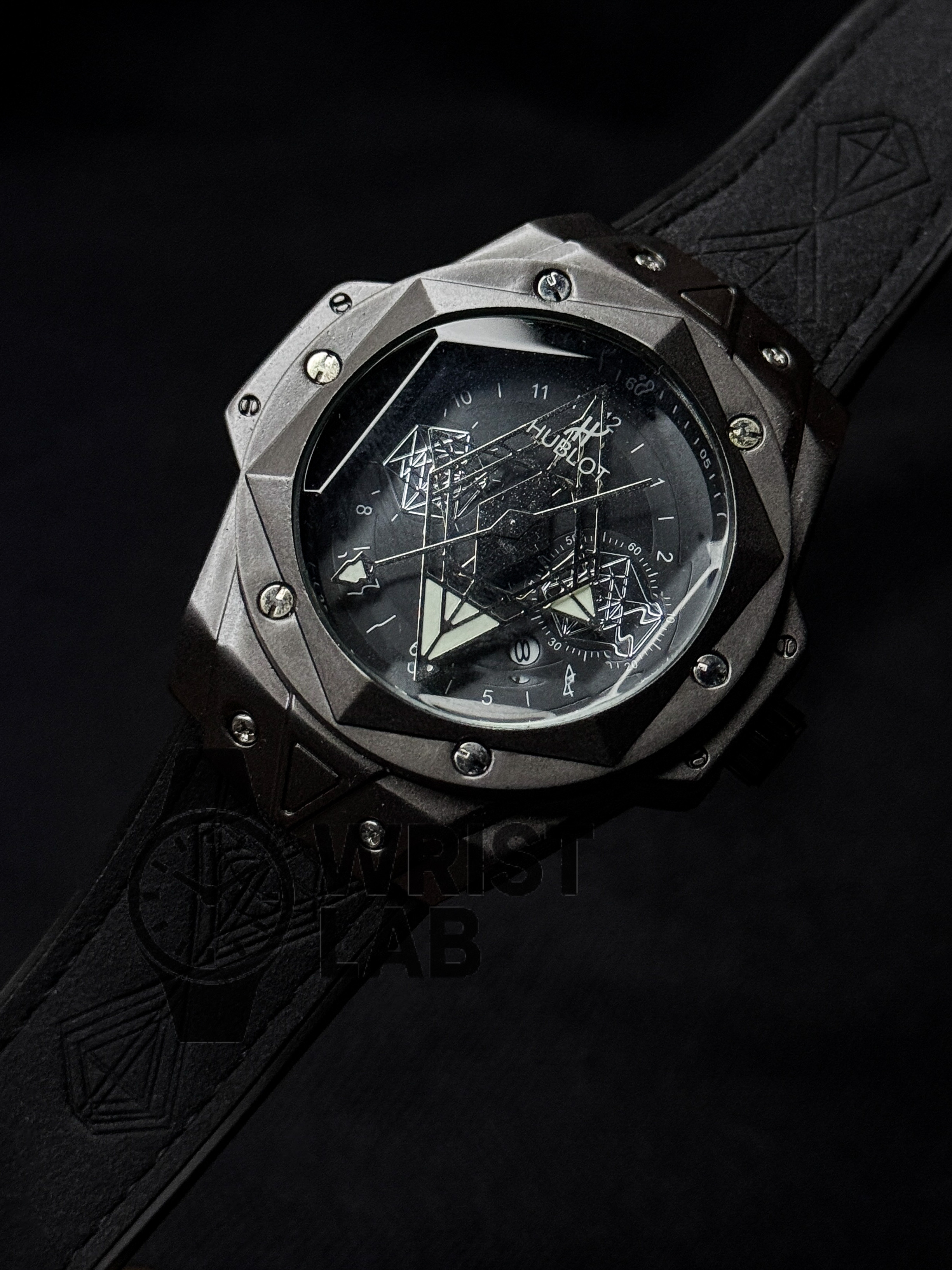 HUBLOT SANG BLEU BLACK MENS WATCH_img_3