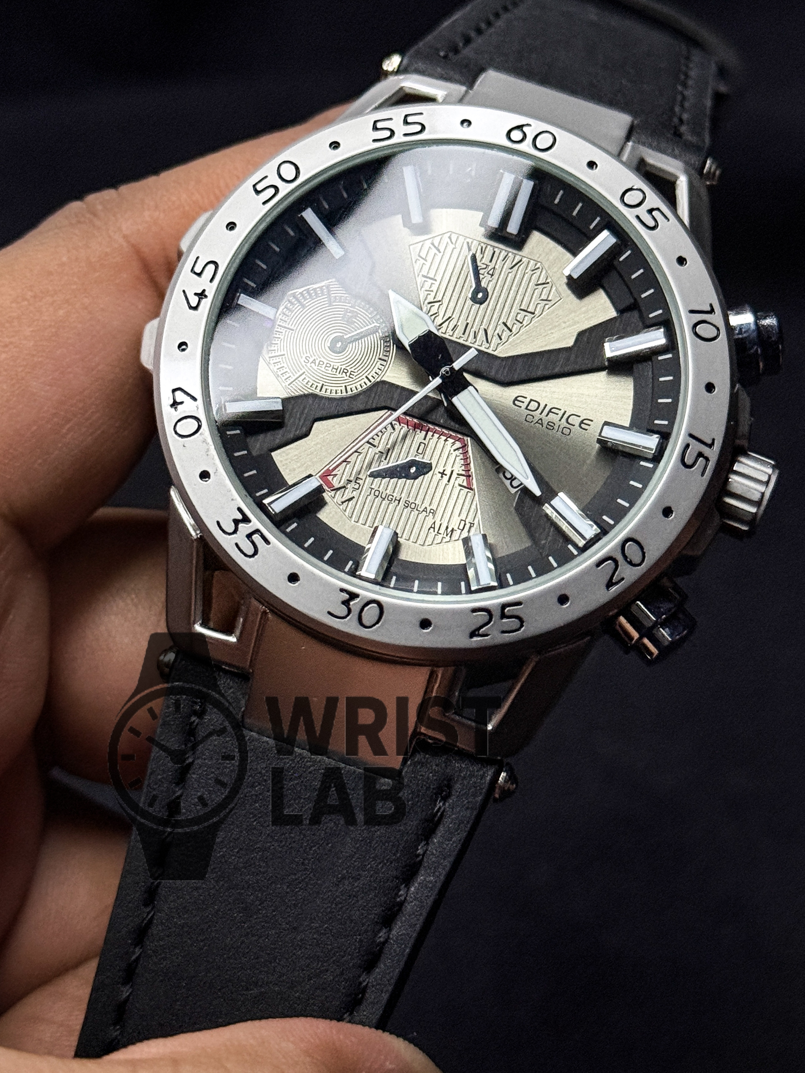 EDIFICE X FRAME BLACK BELT GREY DIAL_img_2