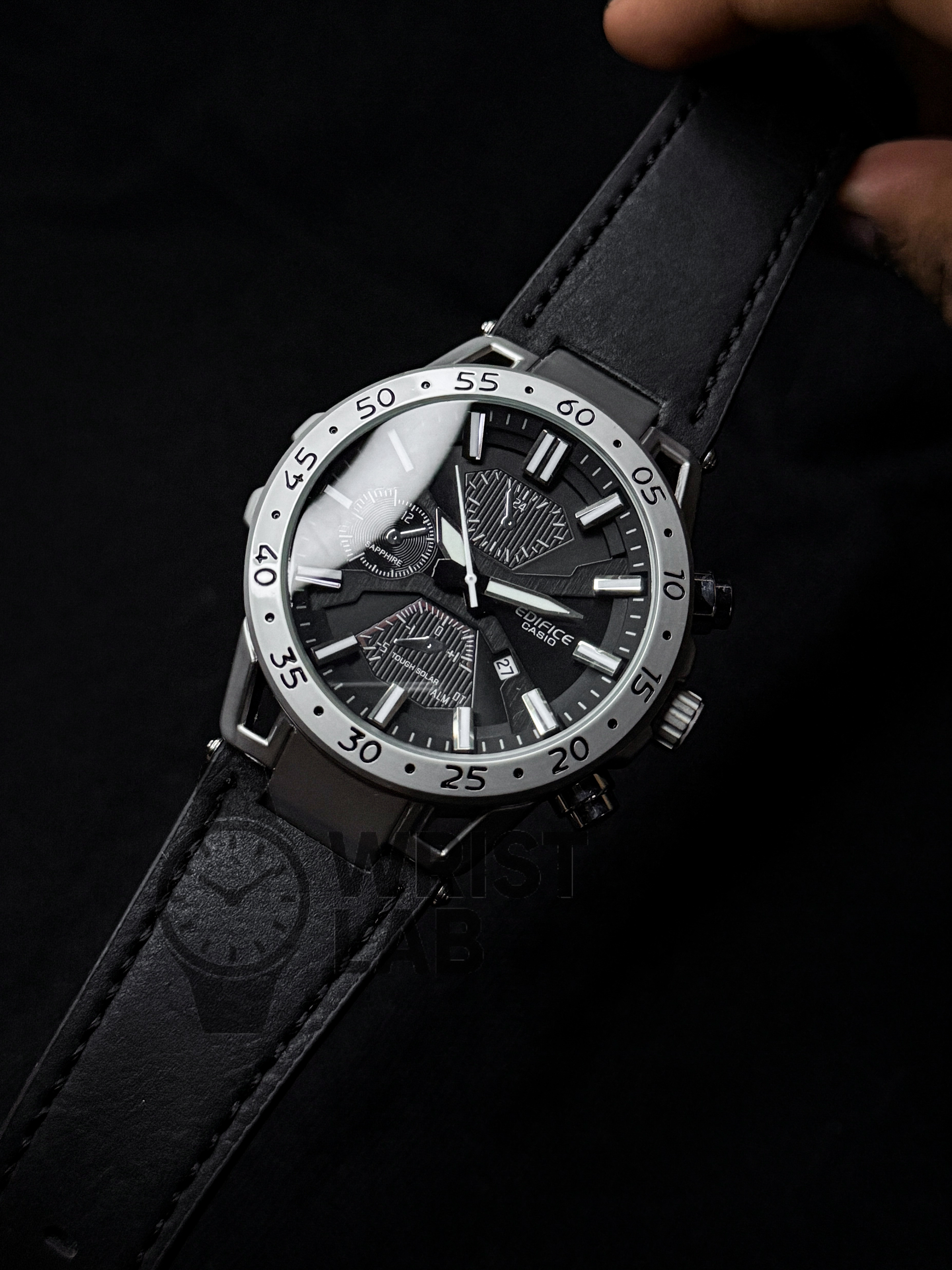 EDIFICE X FRAME BLACK BELT FULL BLACK DIAL_img_0