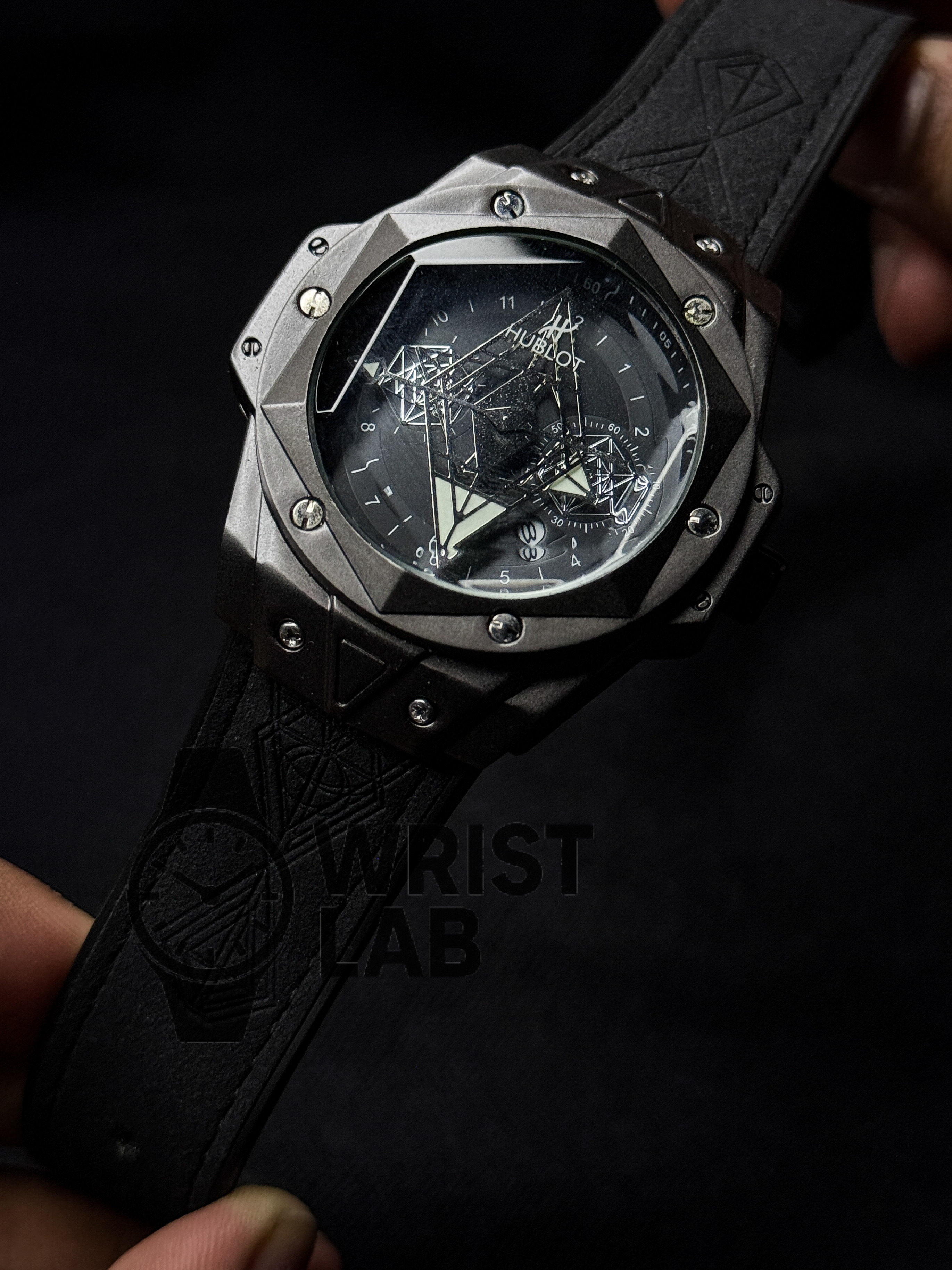 HUBLOT SANG BLEU BLACK MENS WATCH_img_0