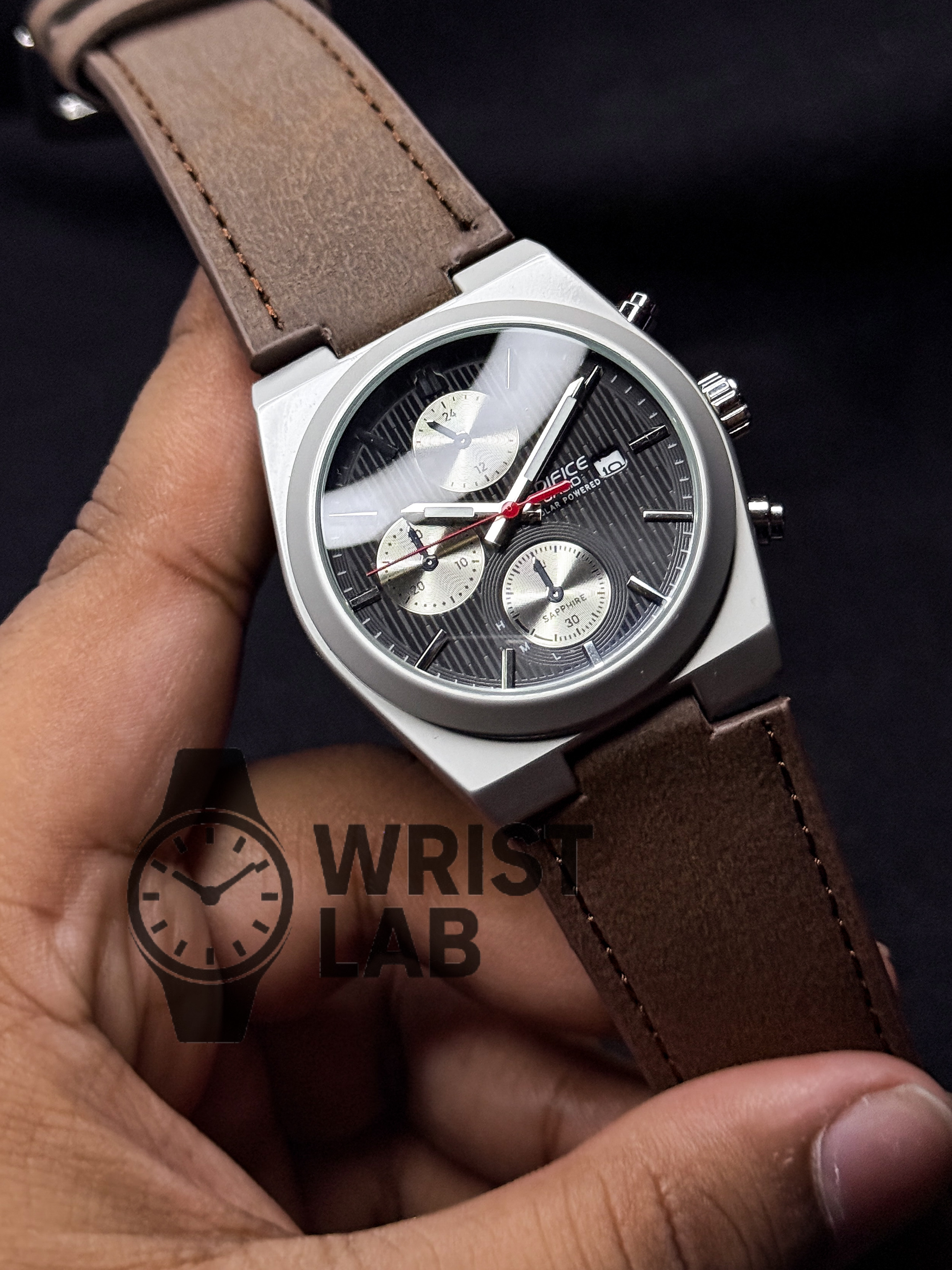 EDIFICE GRAND PRIX BROWN BELT BLACK DIAL_img_0