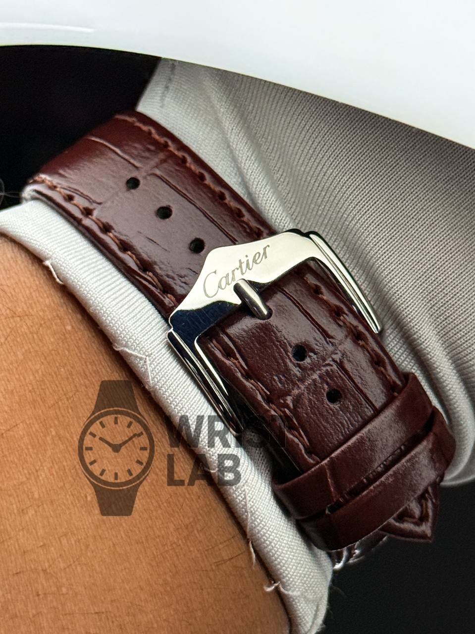 CARTIER MONARCH CLASSIC RECTANGLE SILVER BROWN EDITION_img_4