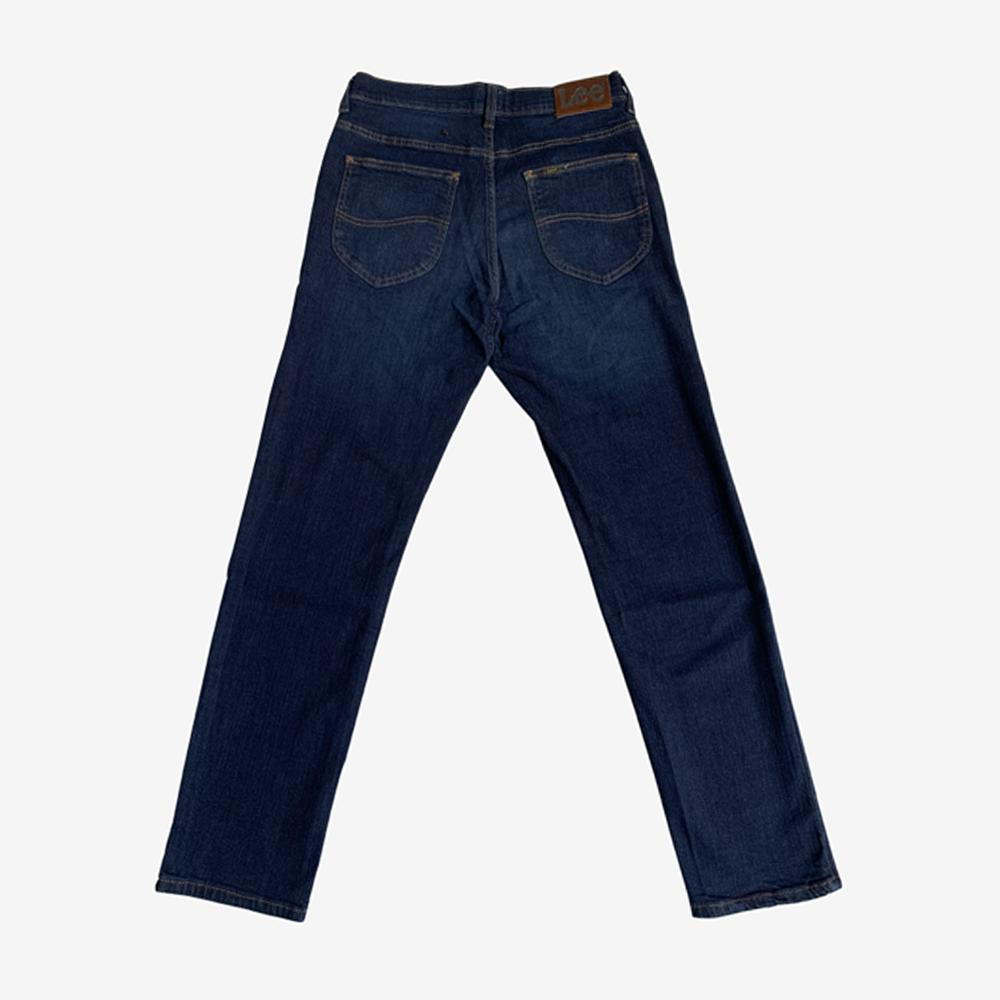 Lee Men's Classic Dark Wash Straight Leg Denim Jeans_img_2