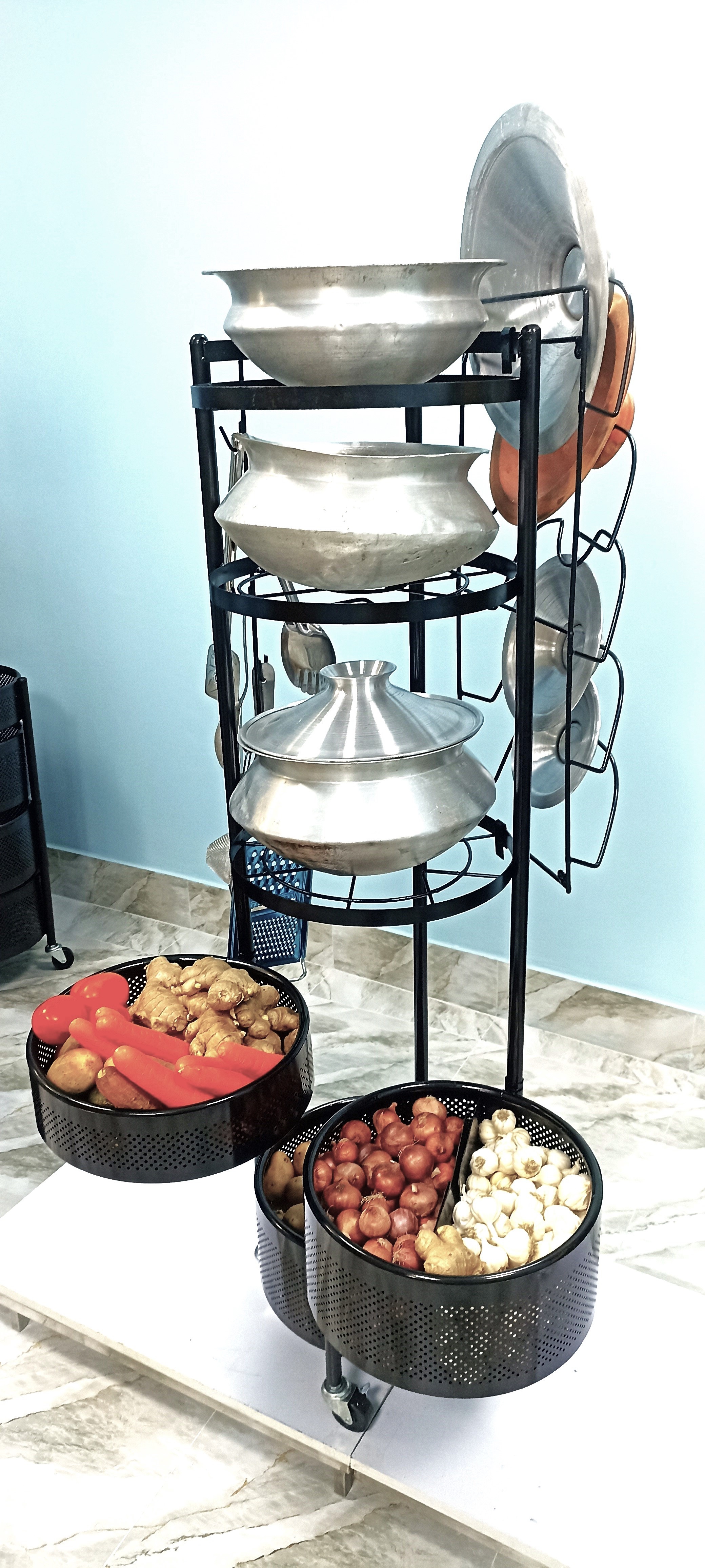 All-in-One Vegetable Kitchen Rack – 4 Feet | 6 Shelves |_img_4