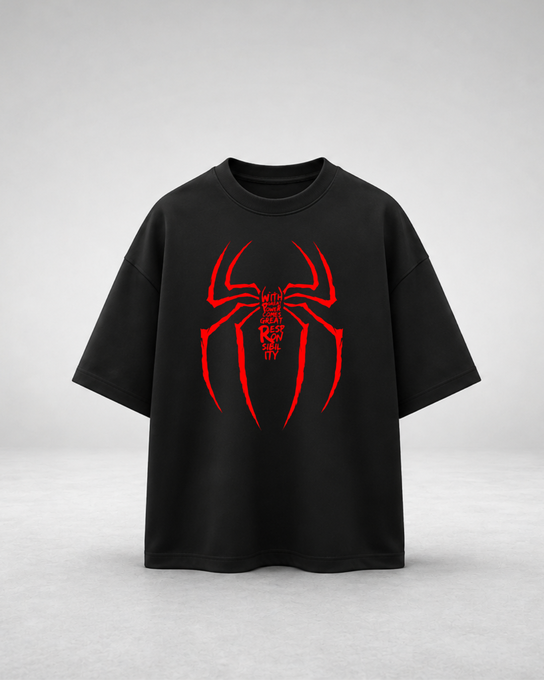 Premium Spider Noir Drop Shoulder_img_0