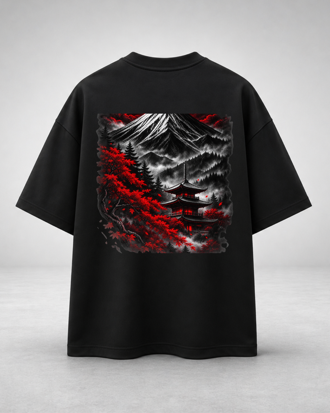 Premium Red Mountain Drop Shoulder_img_1