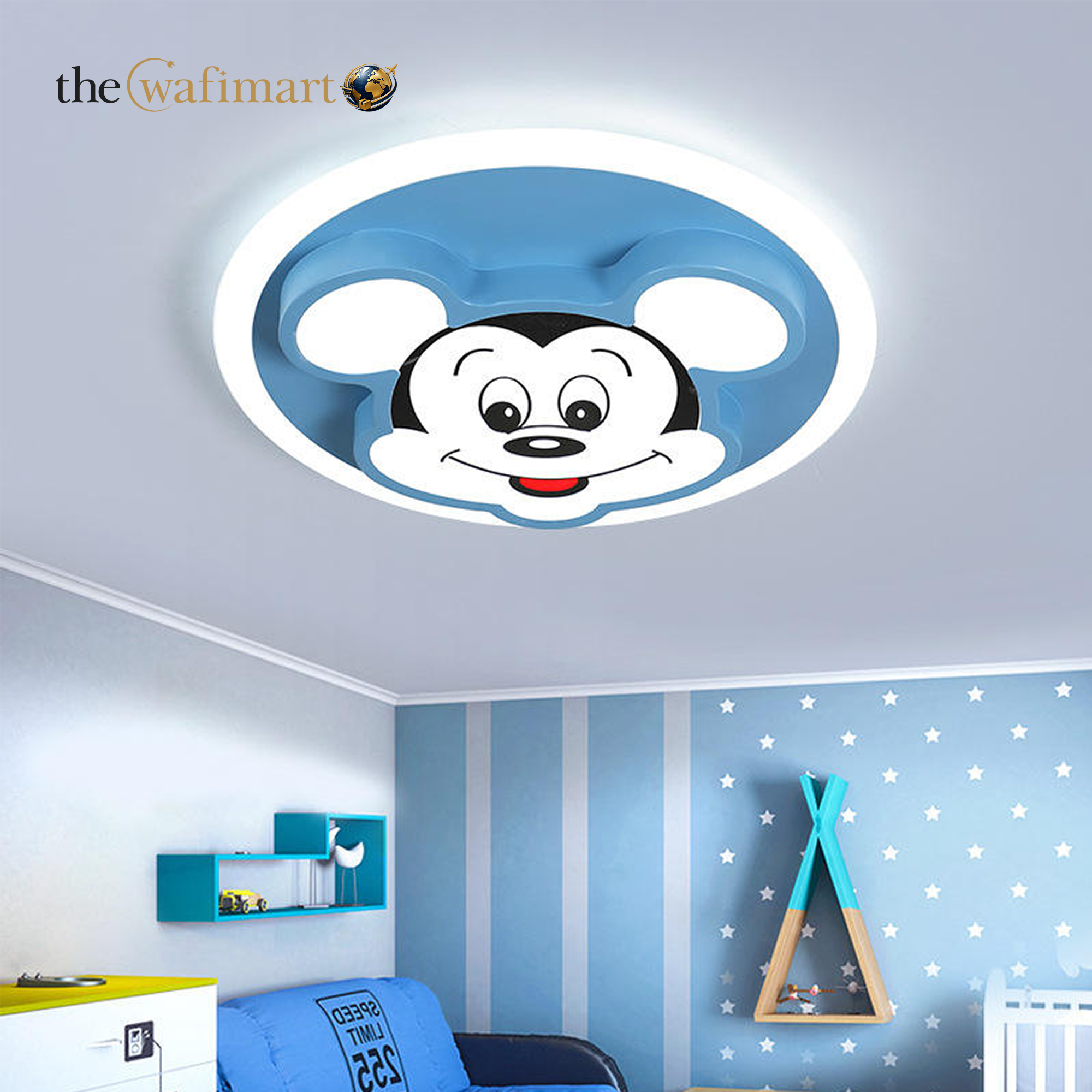 Cartoon Creative Bedroom Kids Surface Mounted Led Ceiling Light for Home Decor_img_2