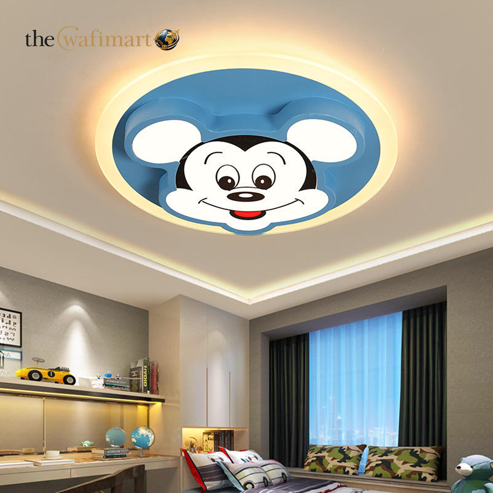 Cartoon Creative Bedroom Kids Surface Mounted Led Ceiling Light for Home Decor_img_0
