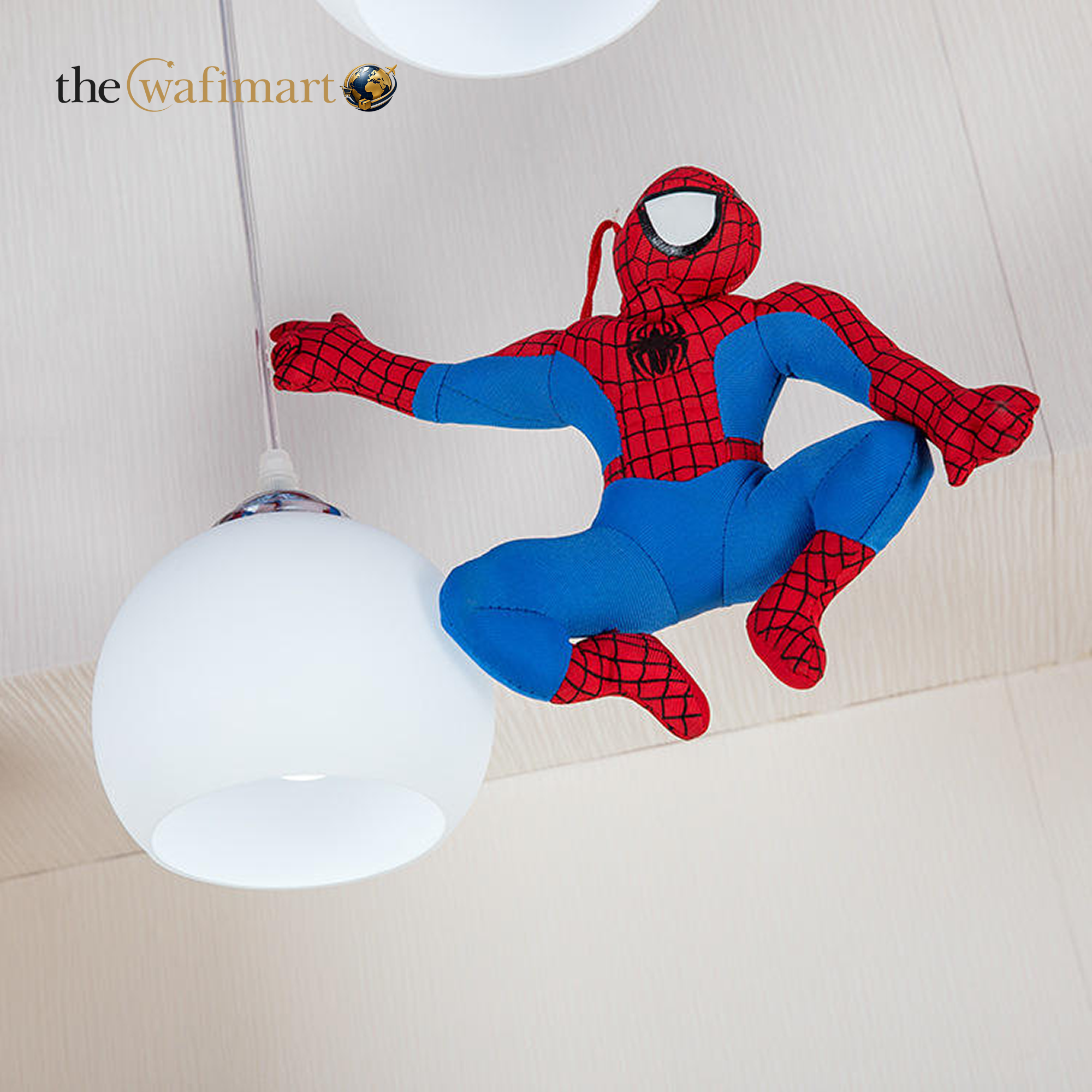 Spiderman Kids Bedroom Carton Chandelier Boy Bedroom Eye protection LED Modern Children's Ceiling Light_img_2
