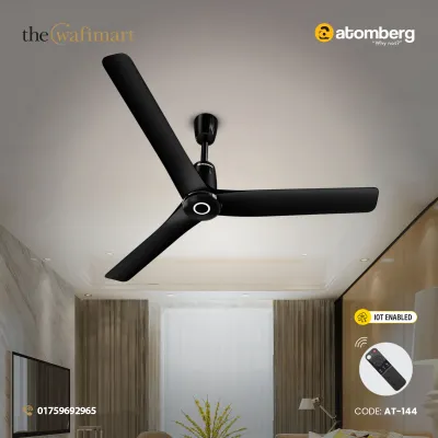 Atomberg Aris Contour Smart 48" BLDC Ceiling Fan (Midnight Black) | AT-144_img_0