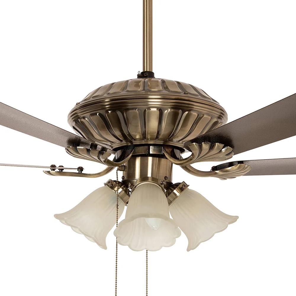 Crompton Jupiter 48" Decorative Ceiling Fan with Lights (Antique Brass ) C-215_img_1