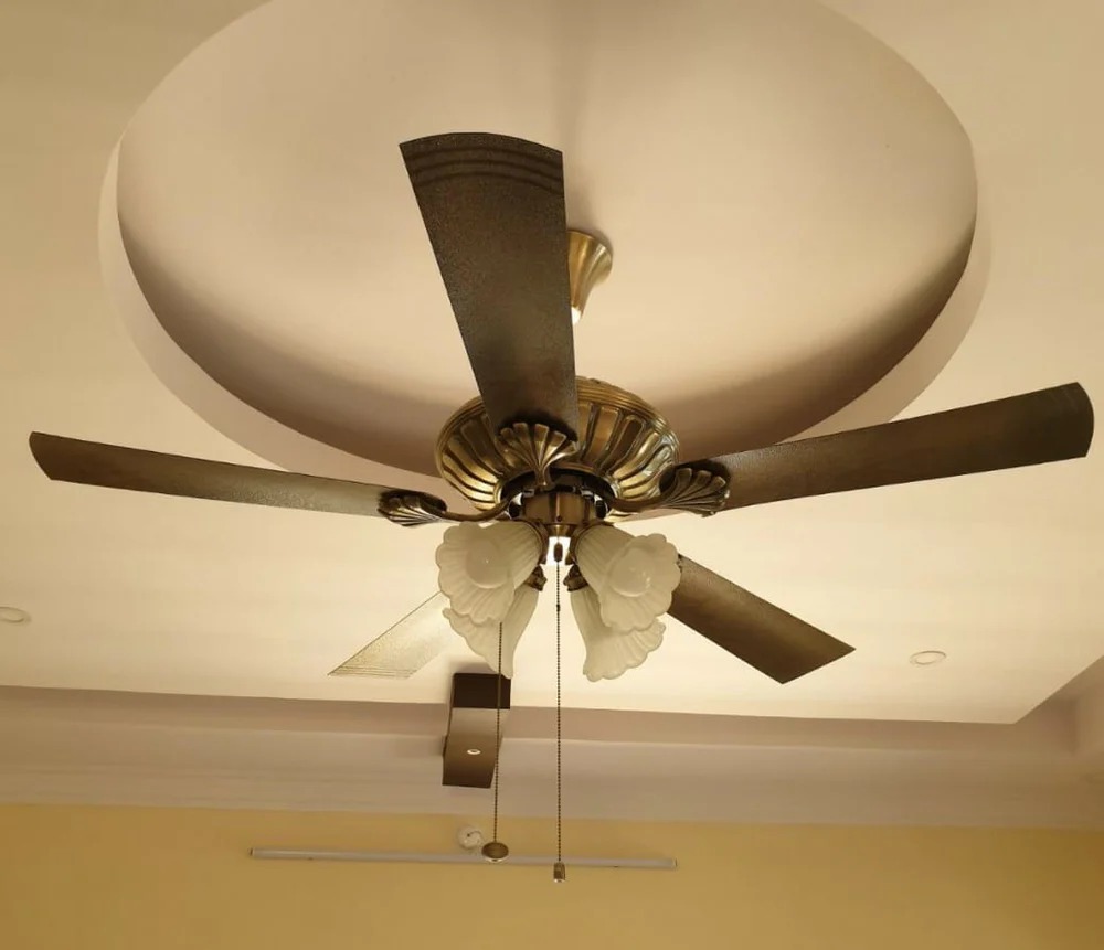 Crompton Jupiter 48" Decorative Ceiling Fan with Lights (Antique Brass ) C-215_img_3