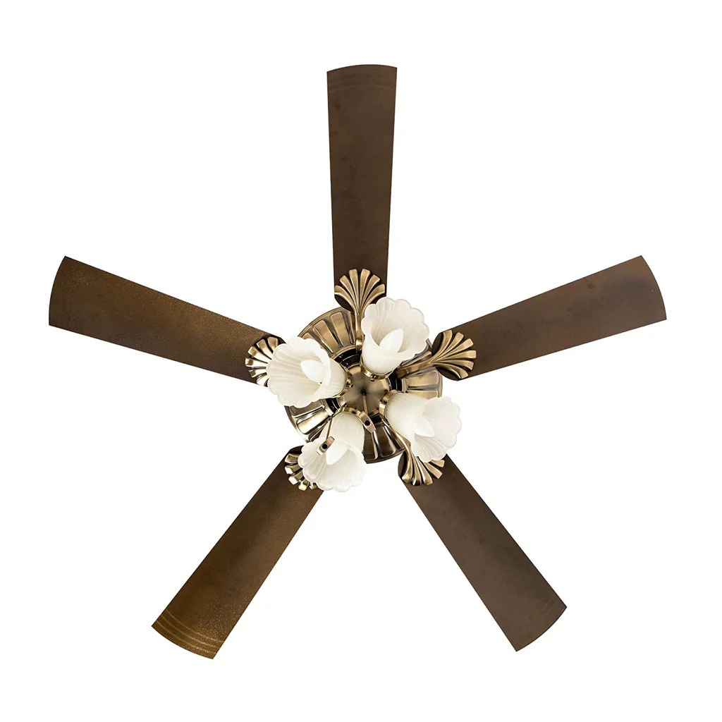 Crompton Jupiter 48" Decorative Ceiling Fan with Lights (Antique Brass ) C-215_img_2