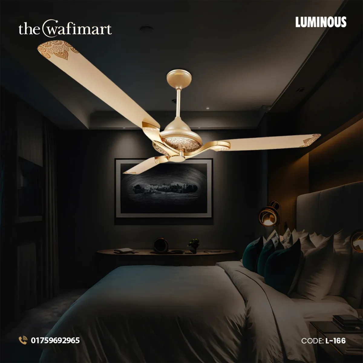 Luminous Jaipur Mahal 52'' (Thar Gold) L-166