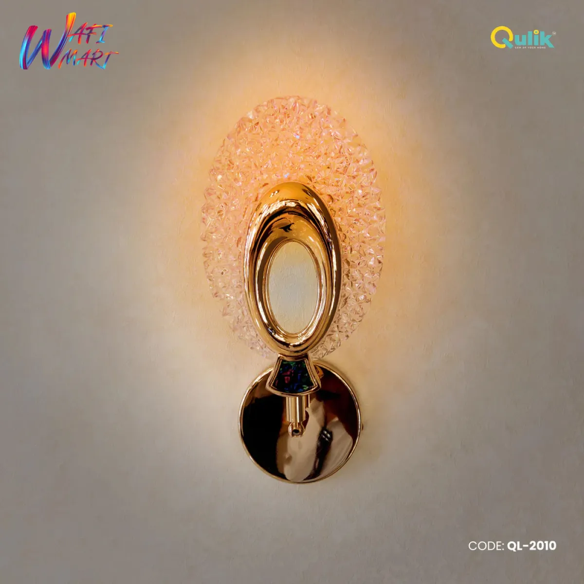Qulik Modern Wall Lamp Concise Glass Single Head LED Lampshade (QL-2010)