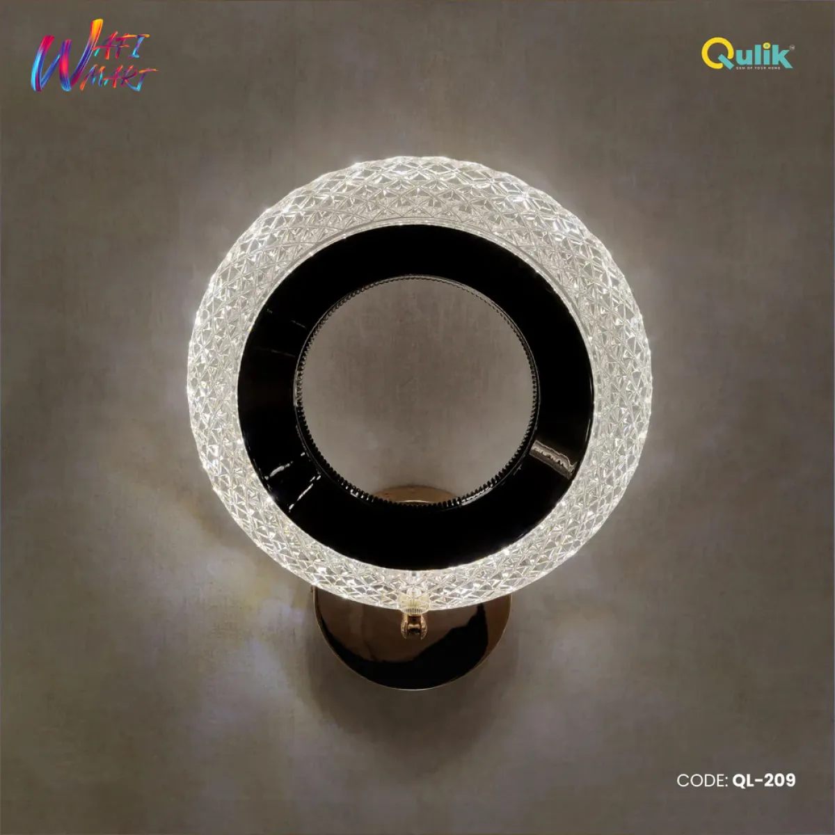 Qulik Modern Wall Lamp Concise Glass Single Head LED Lampshade (QL-209)