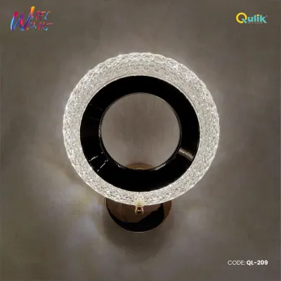 Qulik Modern Wall Lamp Concise Glass Single Head LED Lampshade (QL-209)_img_0