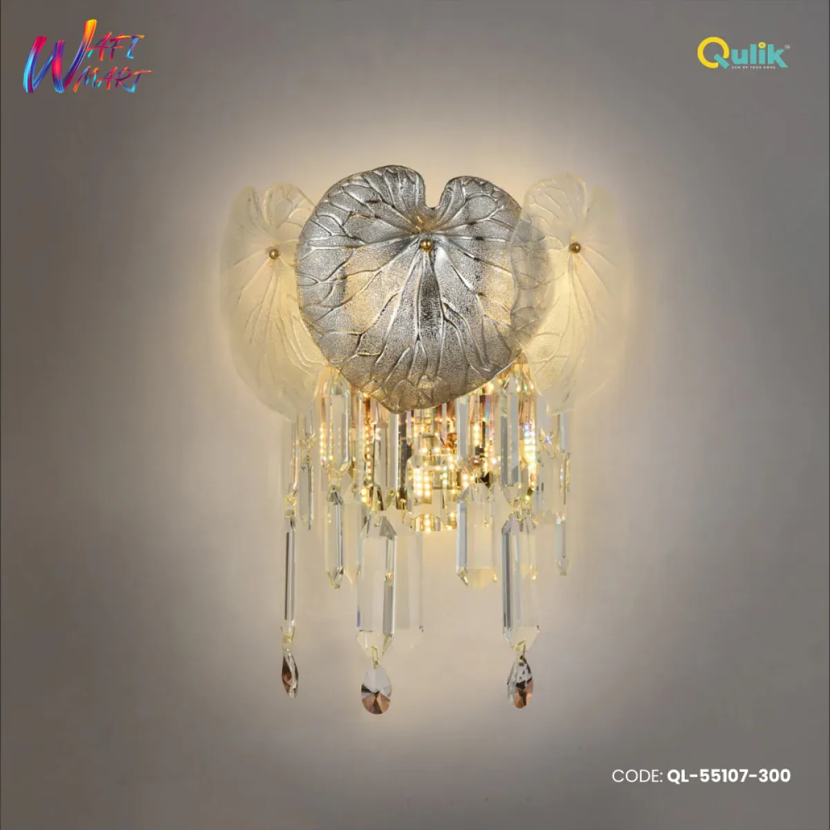 Qulik Modern Wall Lamp Basket Gold Plated Crystal Wall Appliques (QL-55107-300)