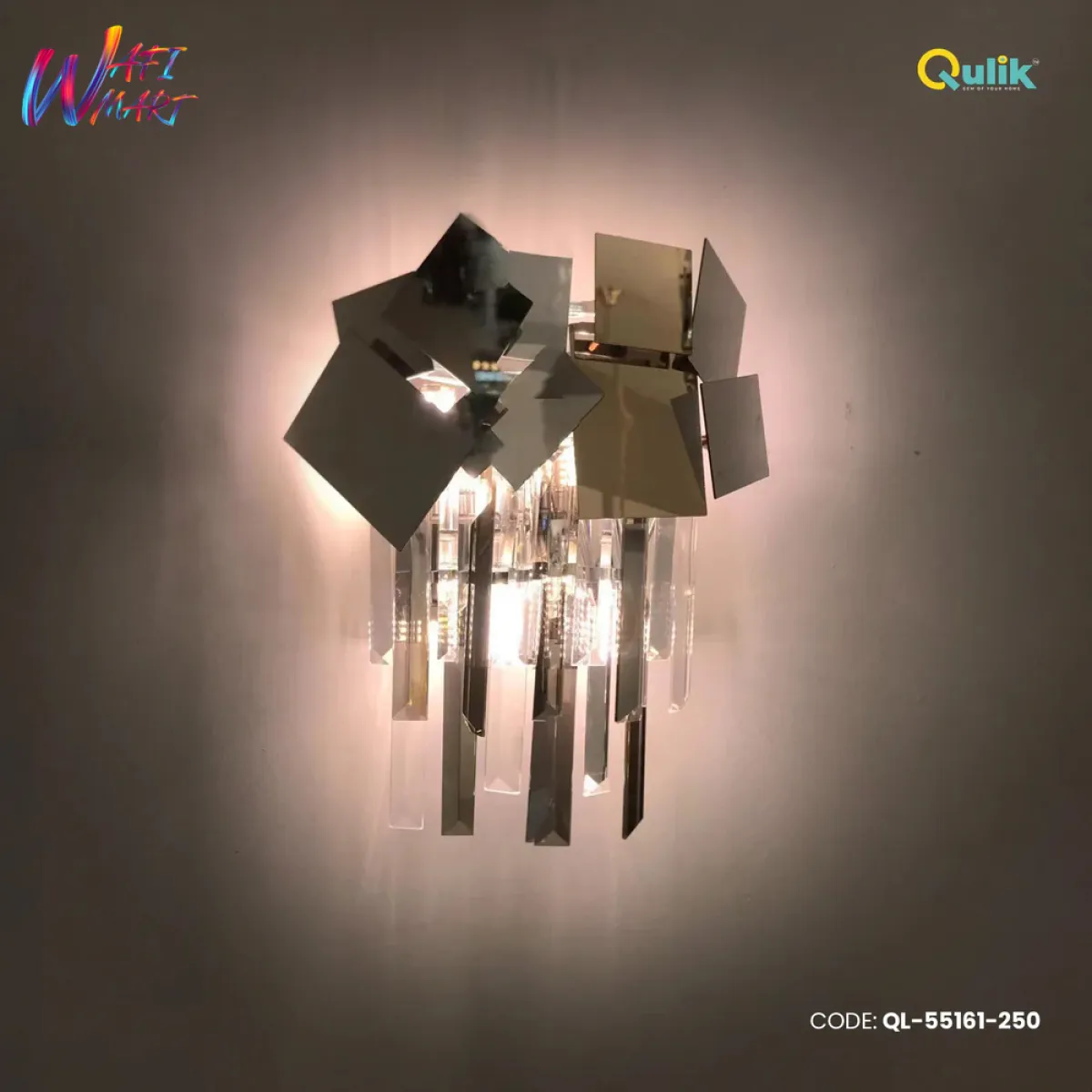 Qulik Modern Wall Lamp Basket Gold Plated Crystal Wall Appliques (QL-55161-250)