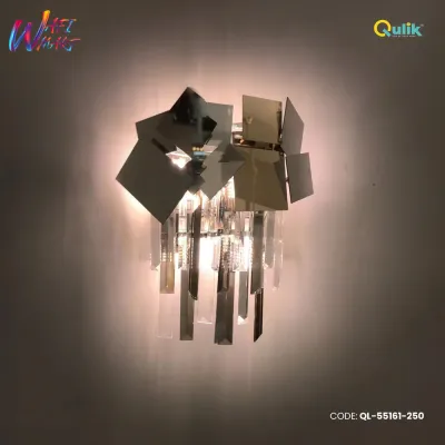 Qulik Modern Wall Lamp Basket Gold Plated Crystal Wall Appliques (QL-55161-250)_img_0