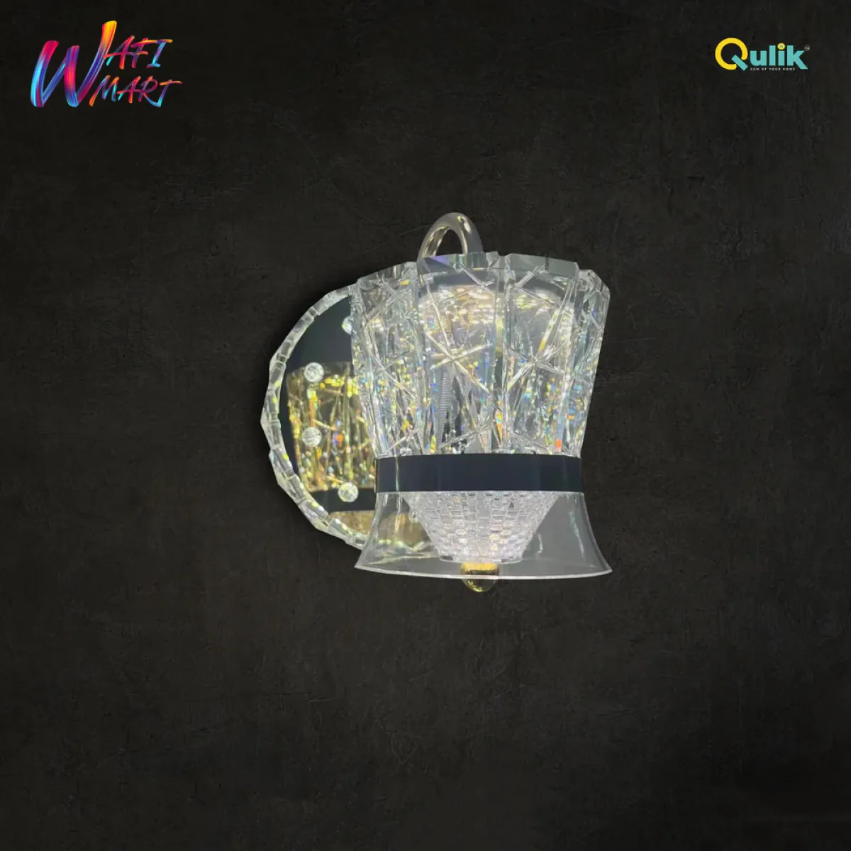 Qulik Modern bell-shaped crystal wall light (QL-819)