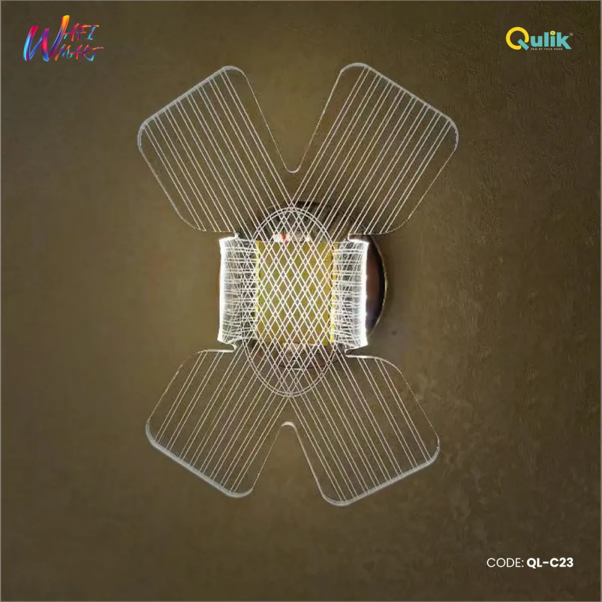 Qulik Modern Wall Lamp Concise Glass Single Head LED Lampshade (QL-C23)