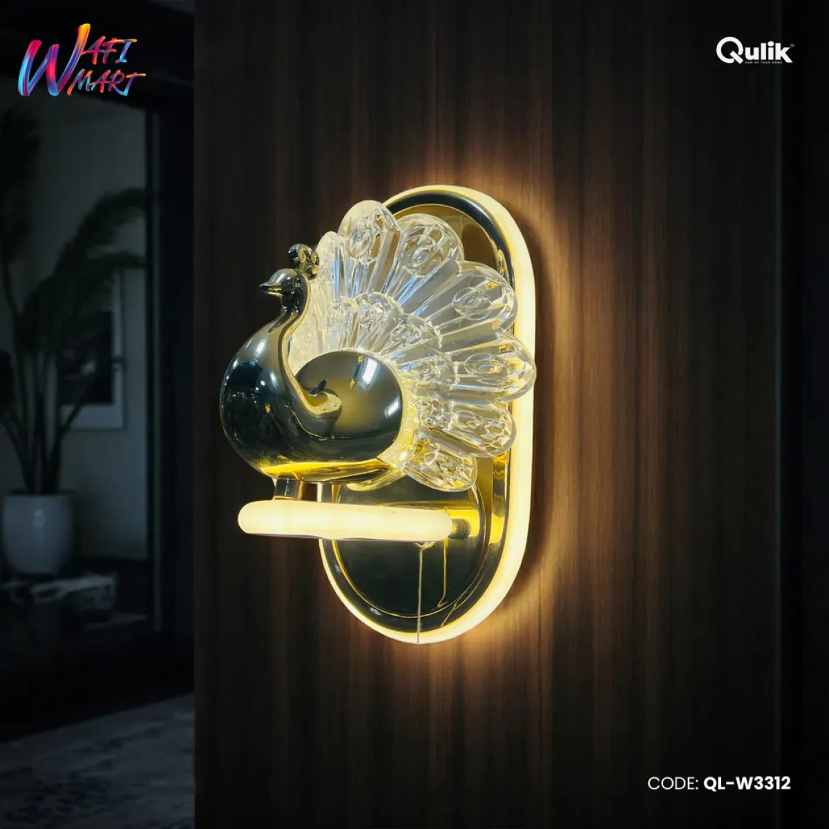 Qulik Modern PeacockLume Regal Wall Light (QL-W3312)