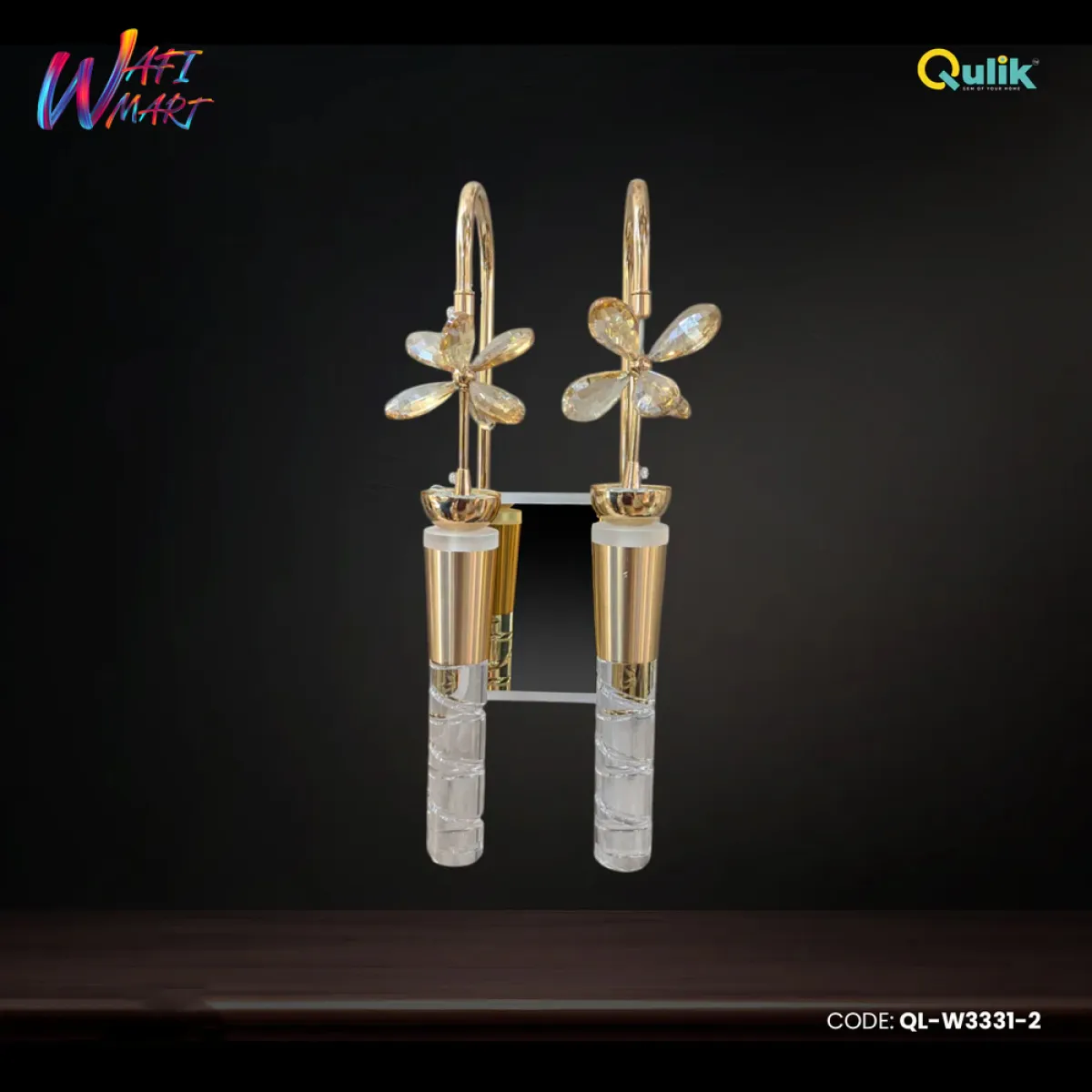 Qulik Modern Wall Lamp Gilded Blossom LED Lampshade (QL-W3331-2)