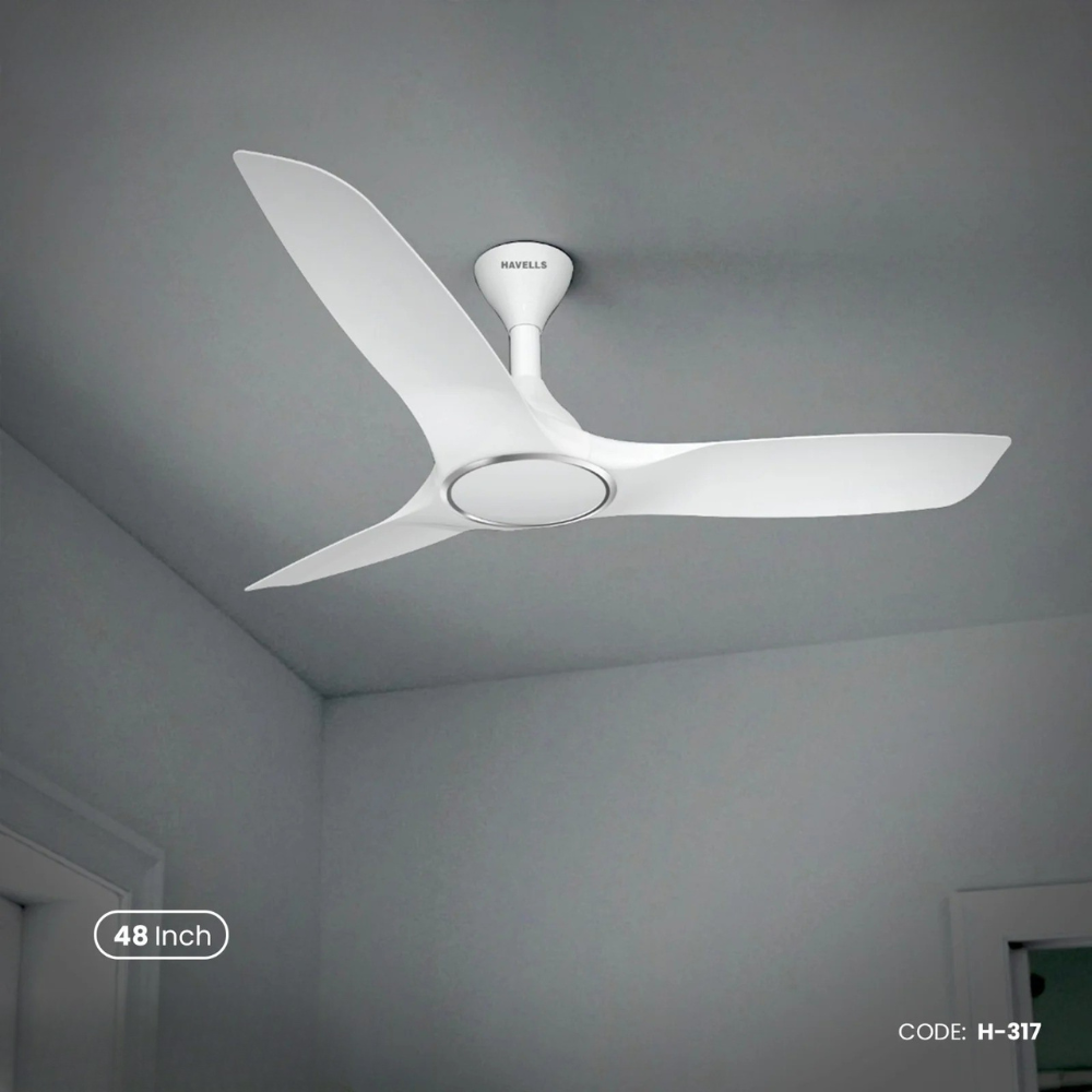 Havells Stealth Air 48"- Ceiling Fan (Pearl White) | H-317