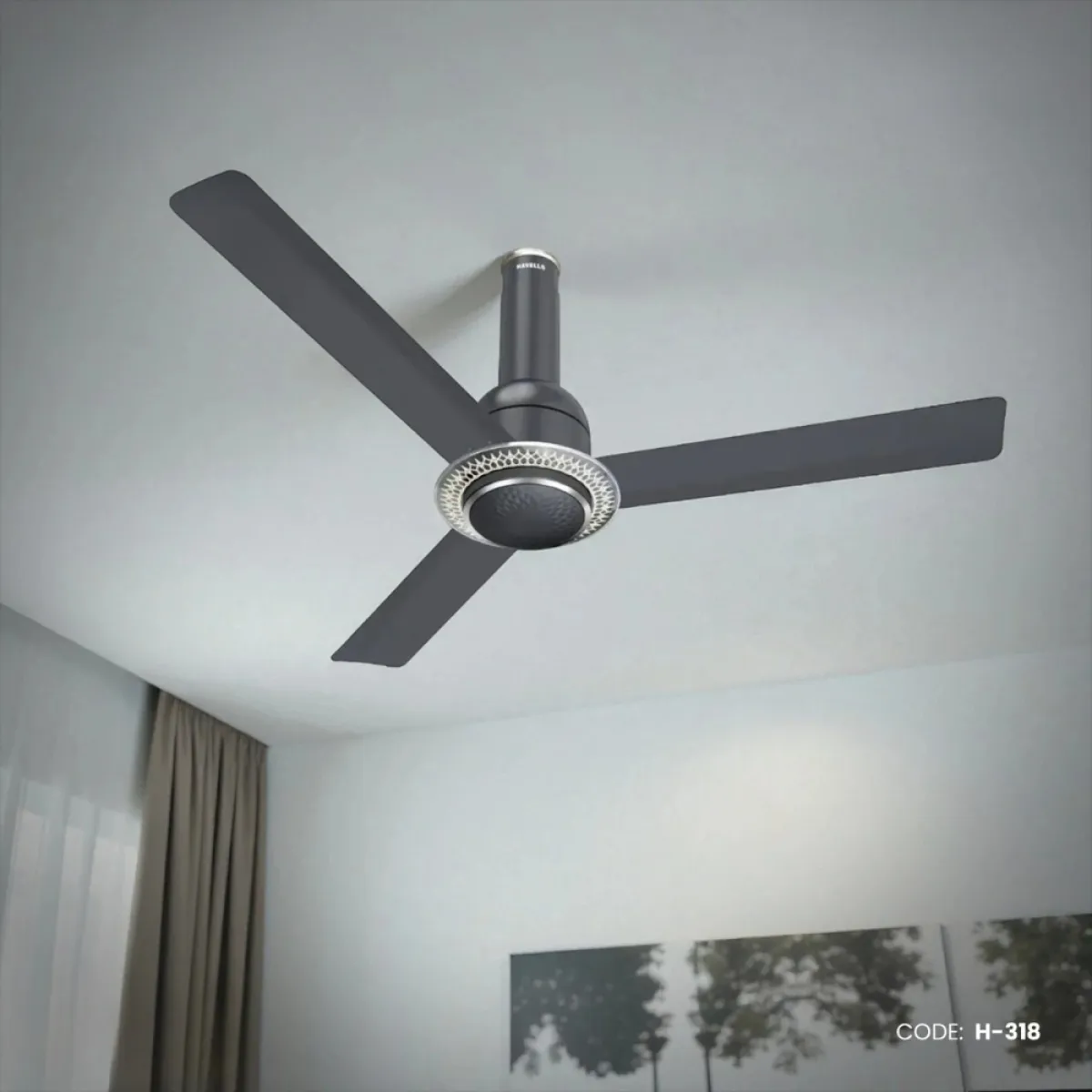 Havells Cera 48"- Underlight BLDC Ceiling Fan (Slate) | H-318
