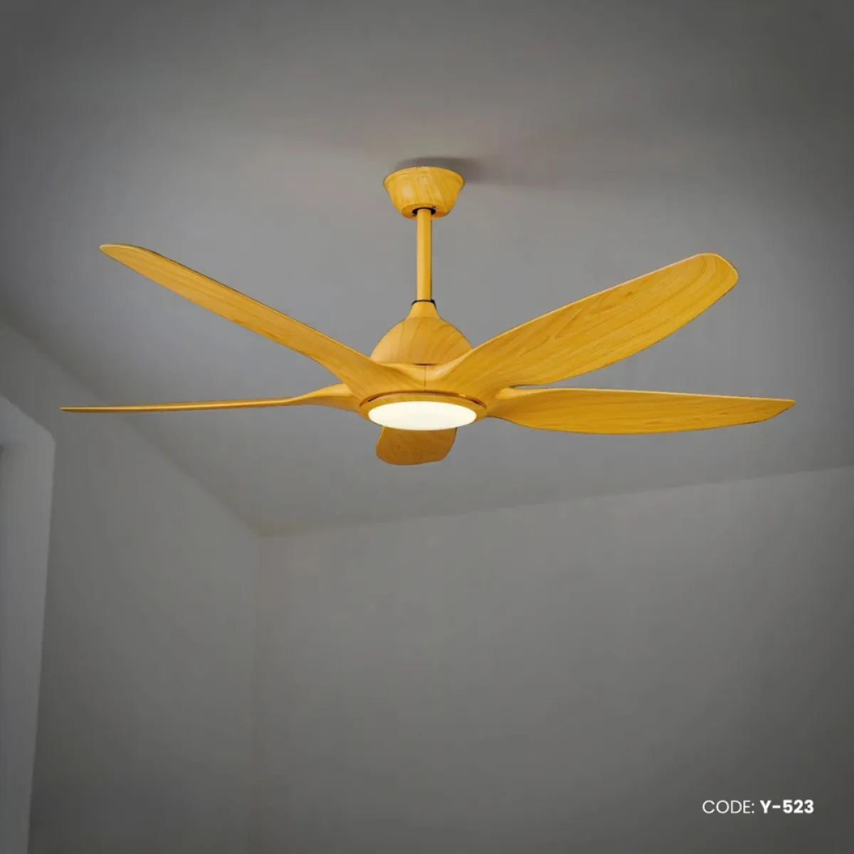 Yamada 60" Pine Wood Underlight Remote Ceiling fan | Y-523