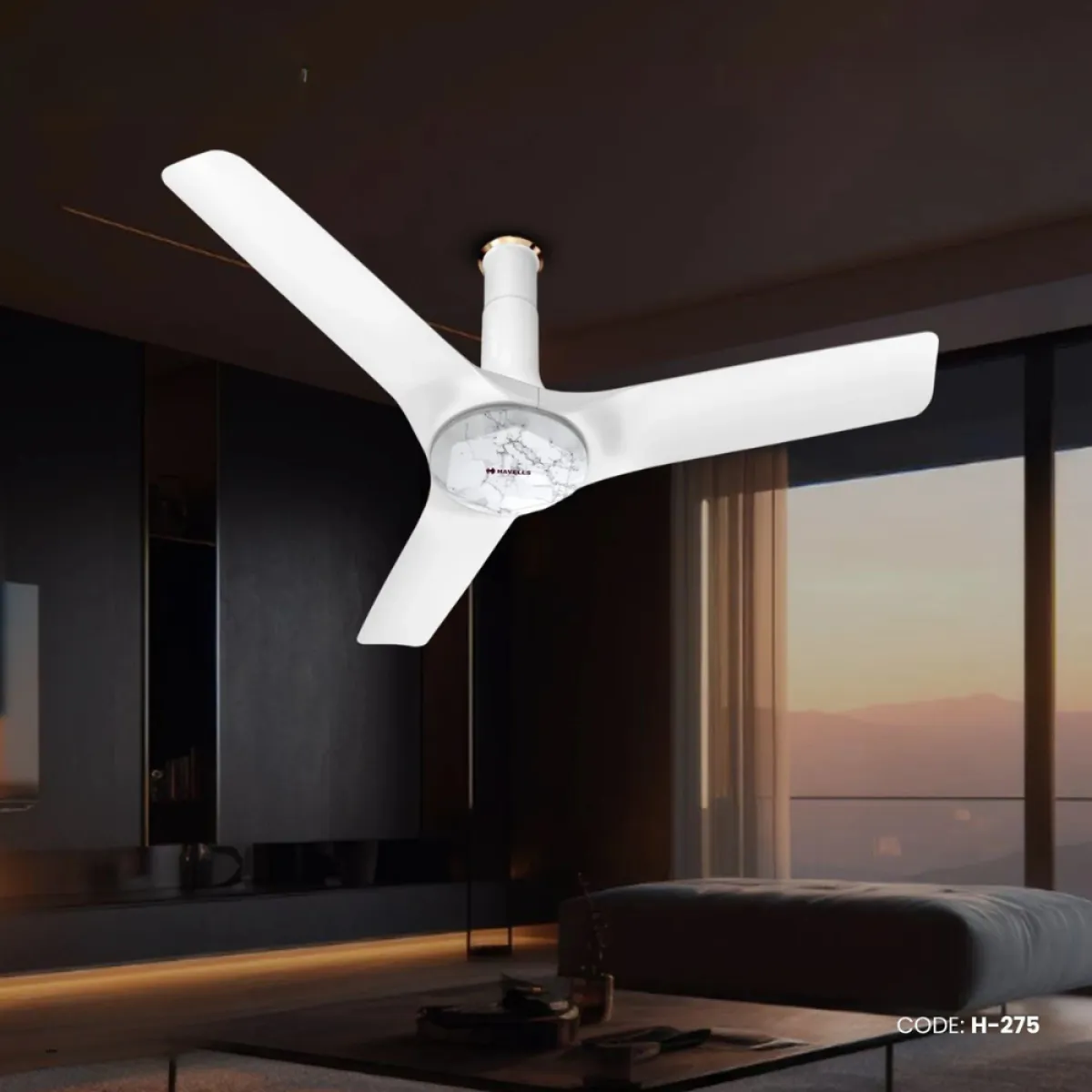 Havells Stealth Prime BLDC 48" (Marble Pearl White) H-275