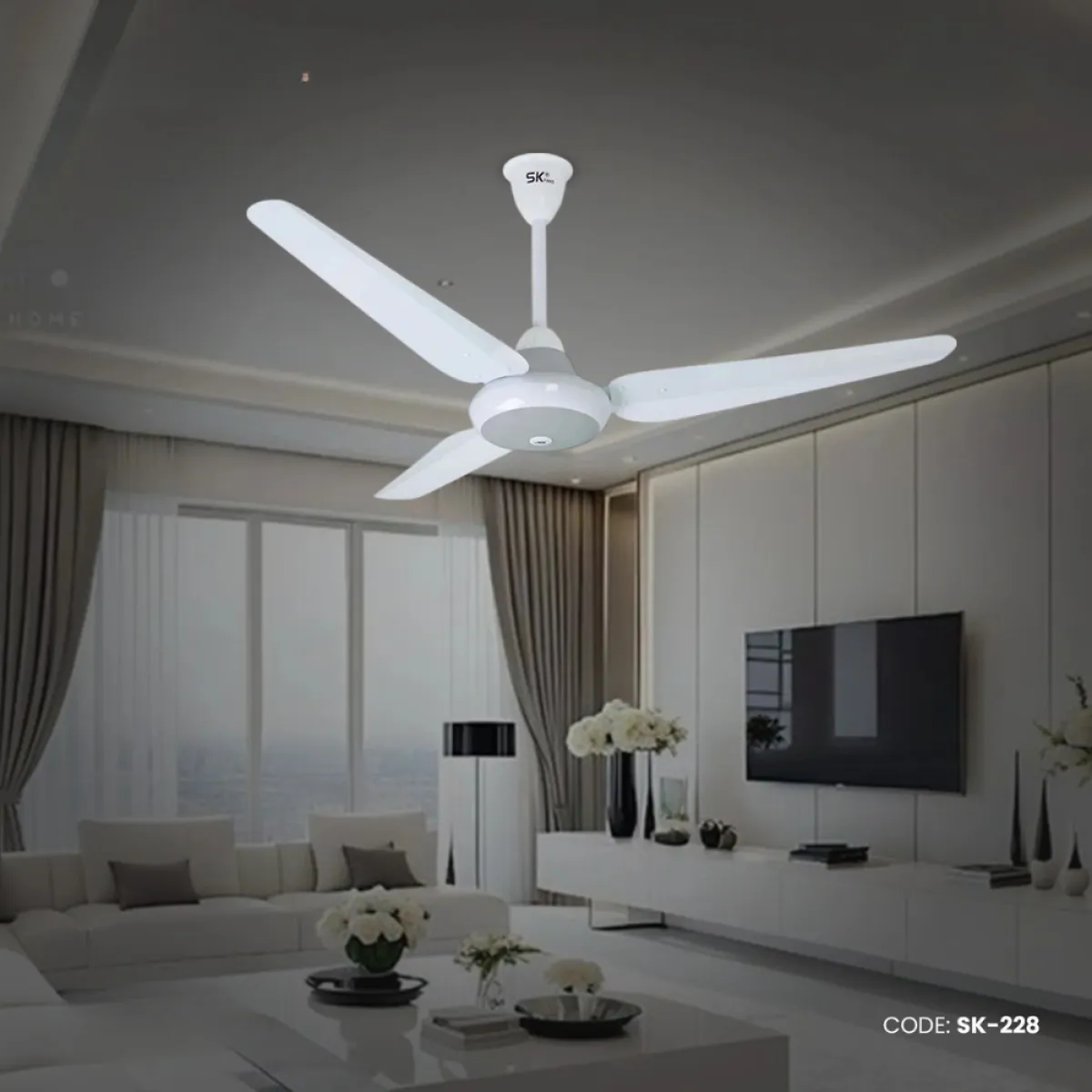 SK Super Deluxe Non Inverter 56" White SK-228