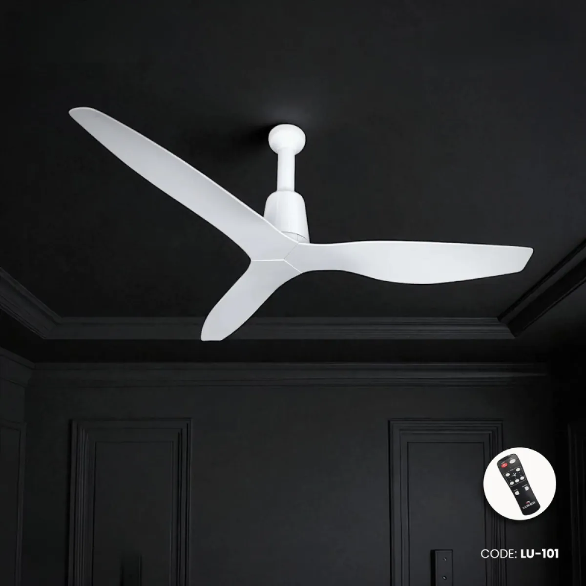 LUKER Florence 1320mm BLDC with Remote Energy Efficient Ceiling Fan (White)| LU-101