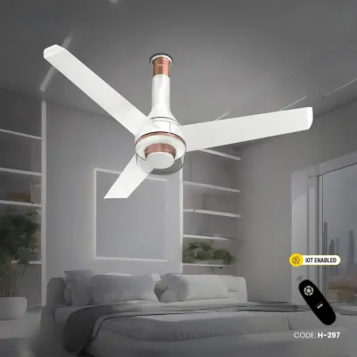 Havells Crista UL - 1200mm Dust Resistant IOT Enable Remote control BLDC Inverter Ceiling Fan (Pearl White) H-297_img_0
