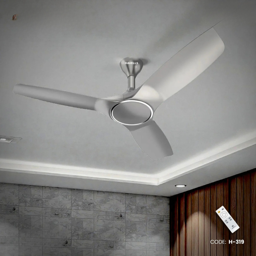 Havells Stealth Air BLDC+ 48"- Ceiling Fan with Remote (Mist) | H-319
