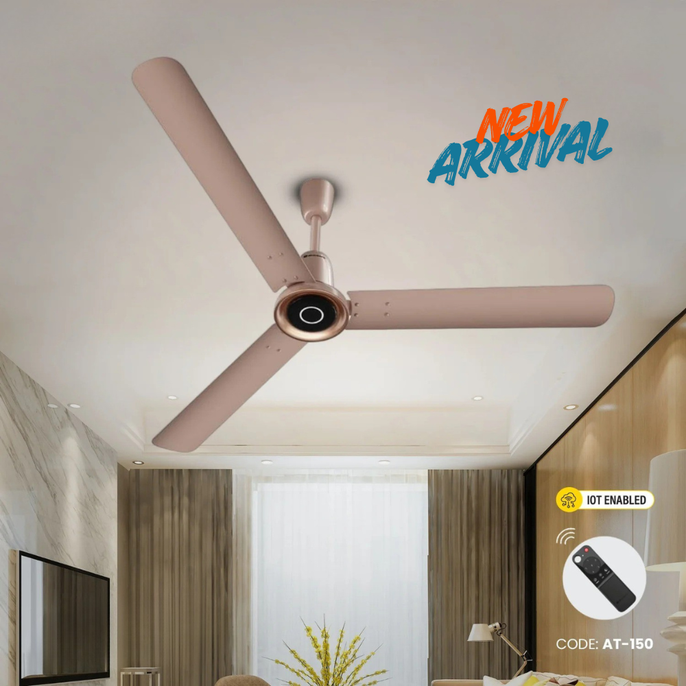 Atomberg Studio Nexus Smart 1400mm BLDC Ceiling Fan with IoT & Remote Control (Rose Gold) | AT-150
