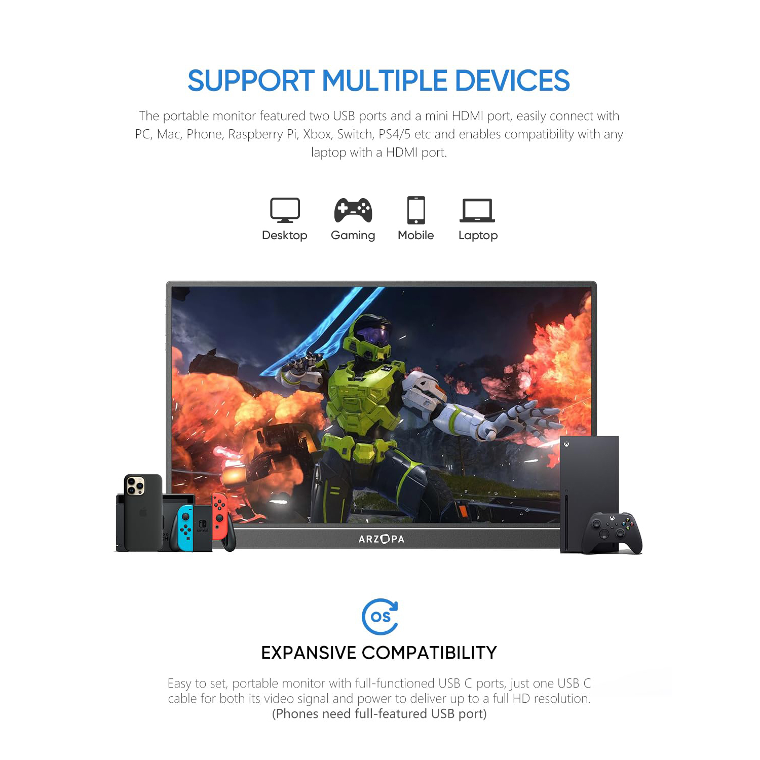 Arzopa Z1RC 2.5K Portable Monitor-Brilliant QHD Display._img_3