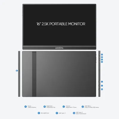 Arzopa Z1RC 2.5K Portable Monitor-Brilliant QHD Display._img_4