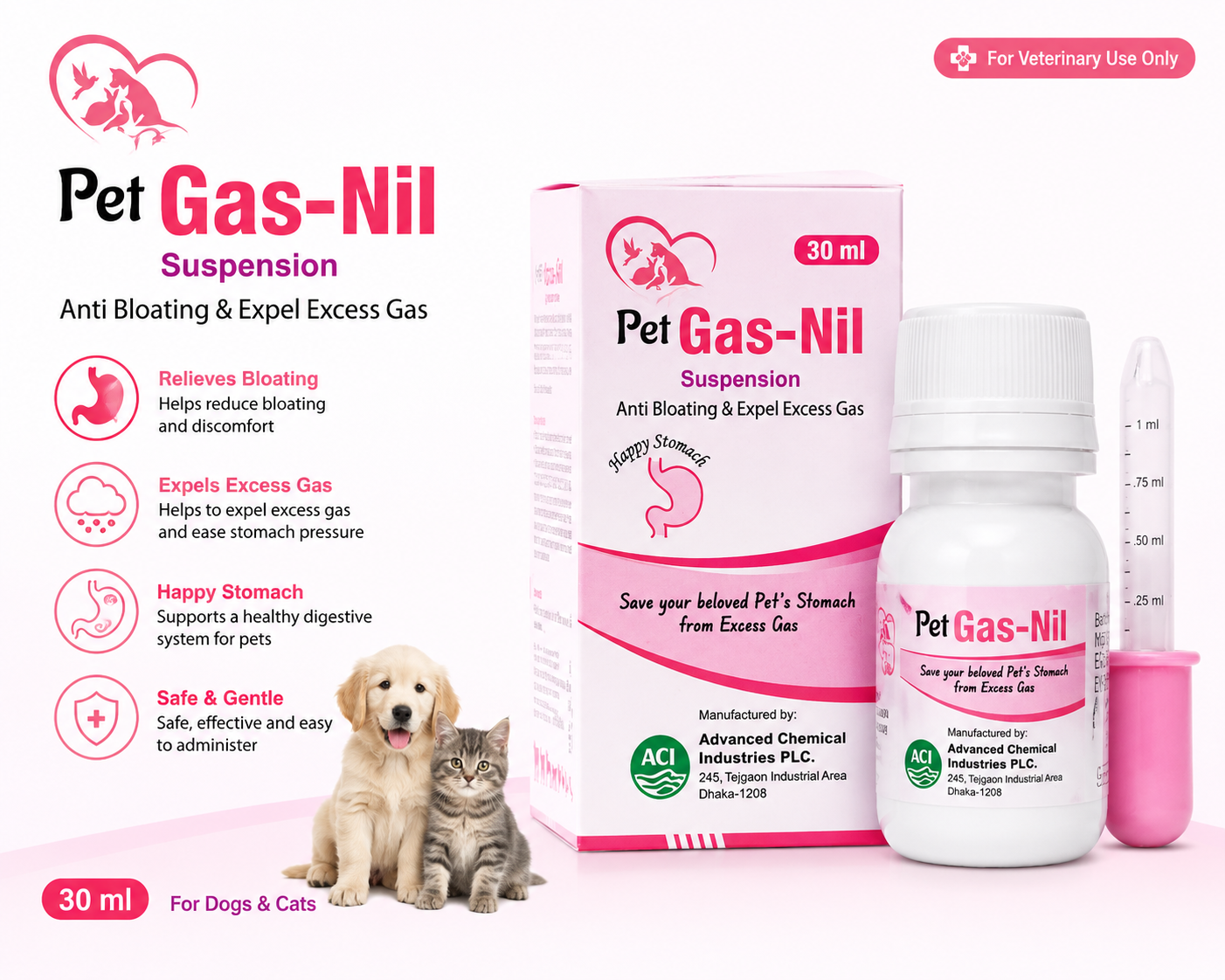 Pet Gas-Nil Suspension 30ml