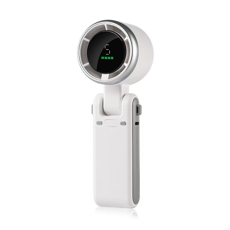 Smart Turbo Handheld Fan with 5-Speed Control & Digital LED Display thumbnail 3