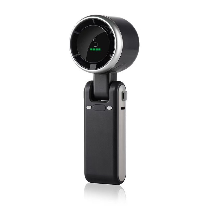 Smart Turbo Handheld Fan with 5-Speed Control & Digital LED Display